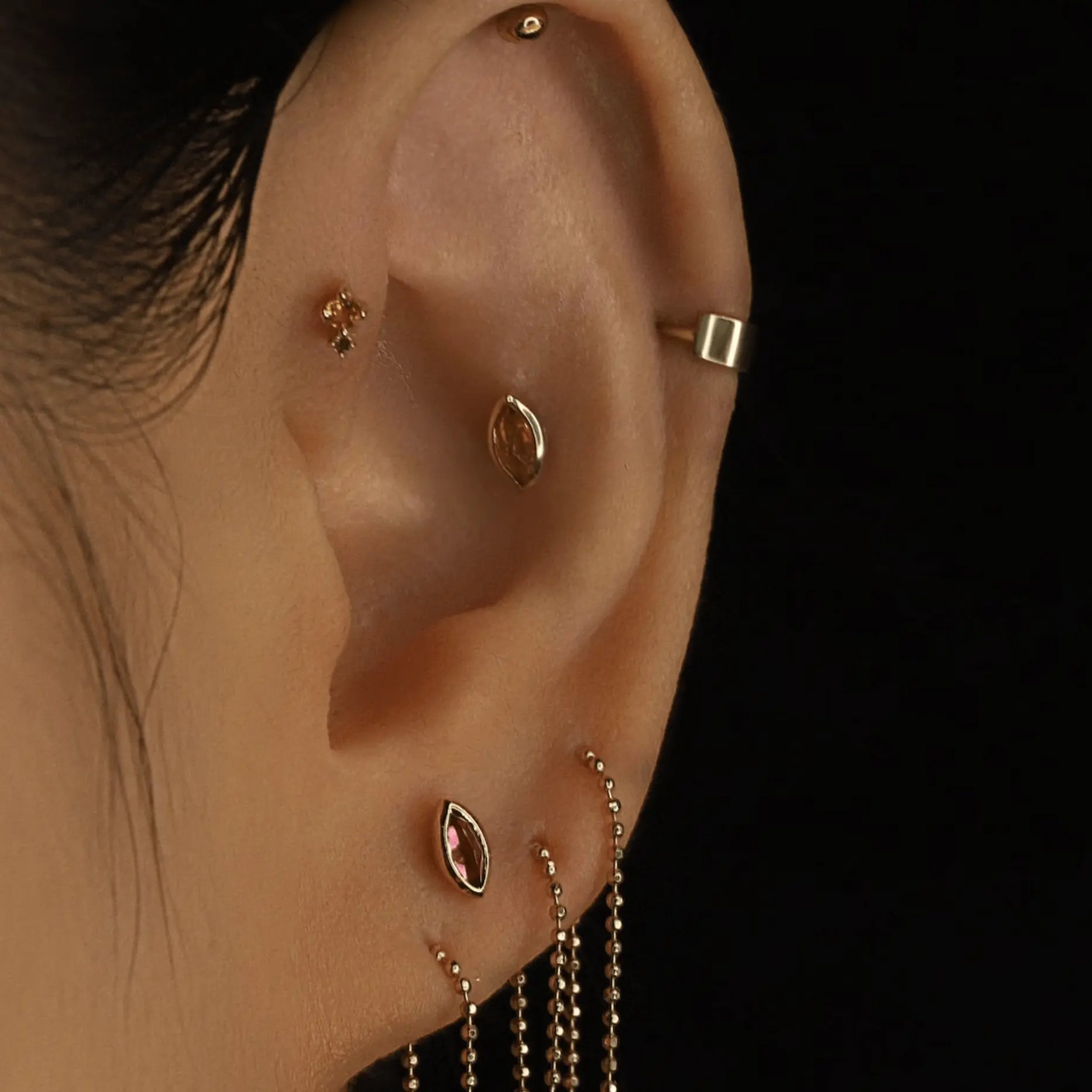 BEATTI Threadless Ends Aura • Natural Gemstone Threadless Ends Aura • Natural Gemstone Threadless Ends