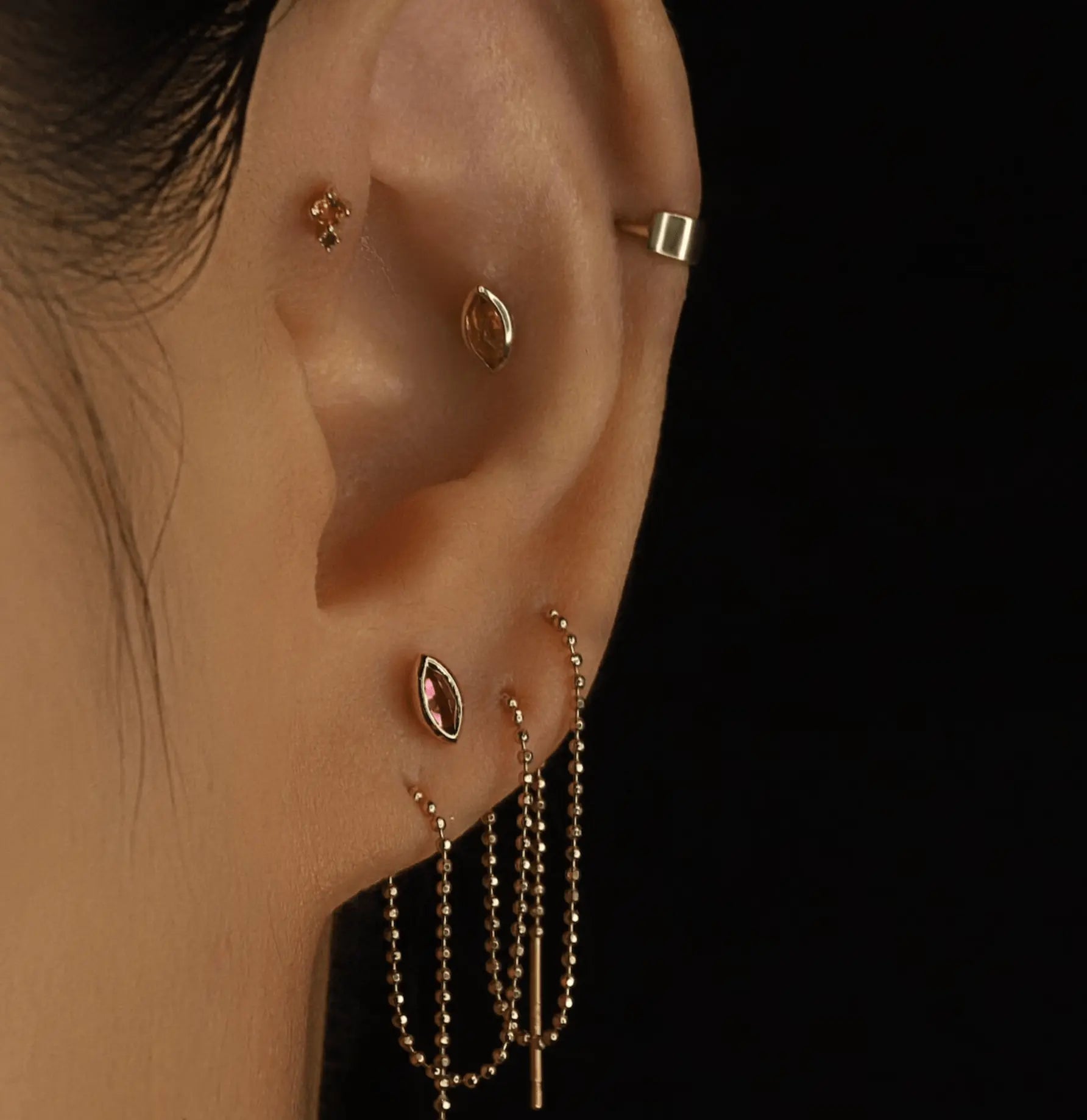 BEATTI Threadless Ends Aura • Natural Gemstone Threadless Ends Aura • Natural Gemstone Threadless Ends