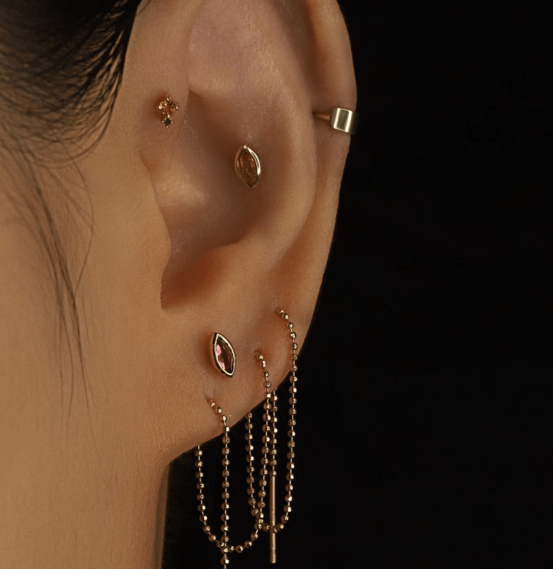 BEATTI Threadless Ends Aura • Natural Gemstone Threadless Ends Aura • Natural Gemstone Threadless Ends