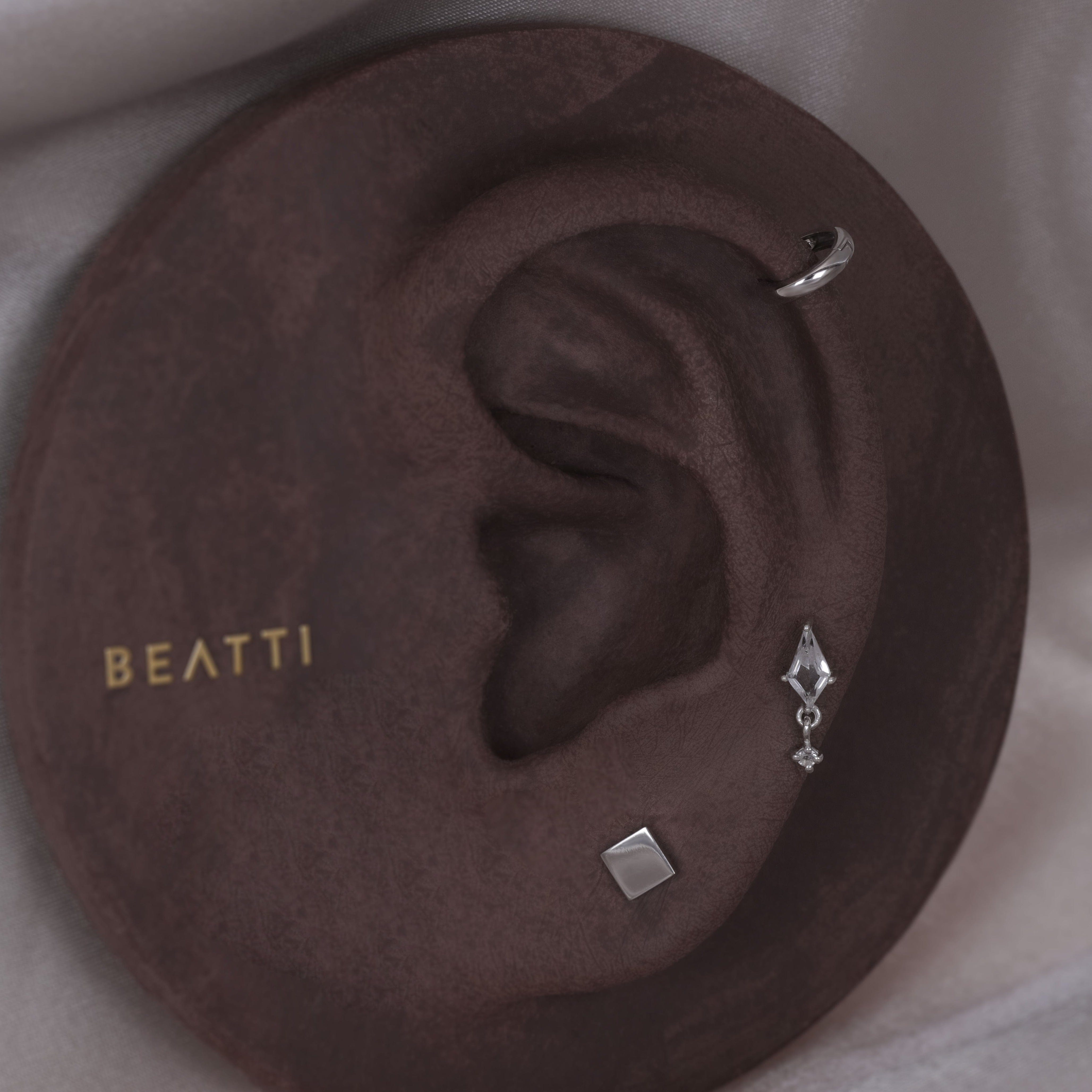 BEATTI Threadless Ends Celeste • Natural Gemstone Threadless Ends Celeste • Natural Gemstone Threadless Ends