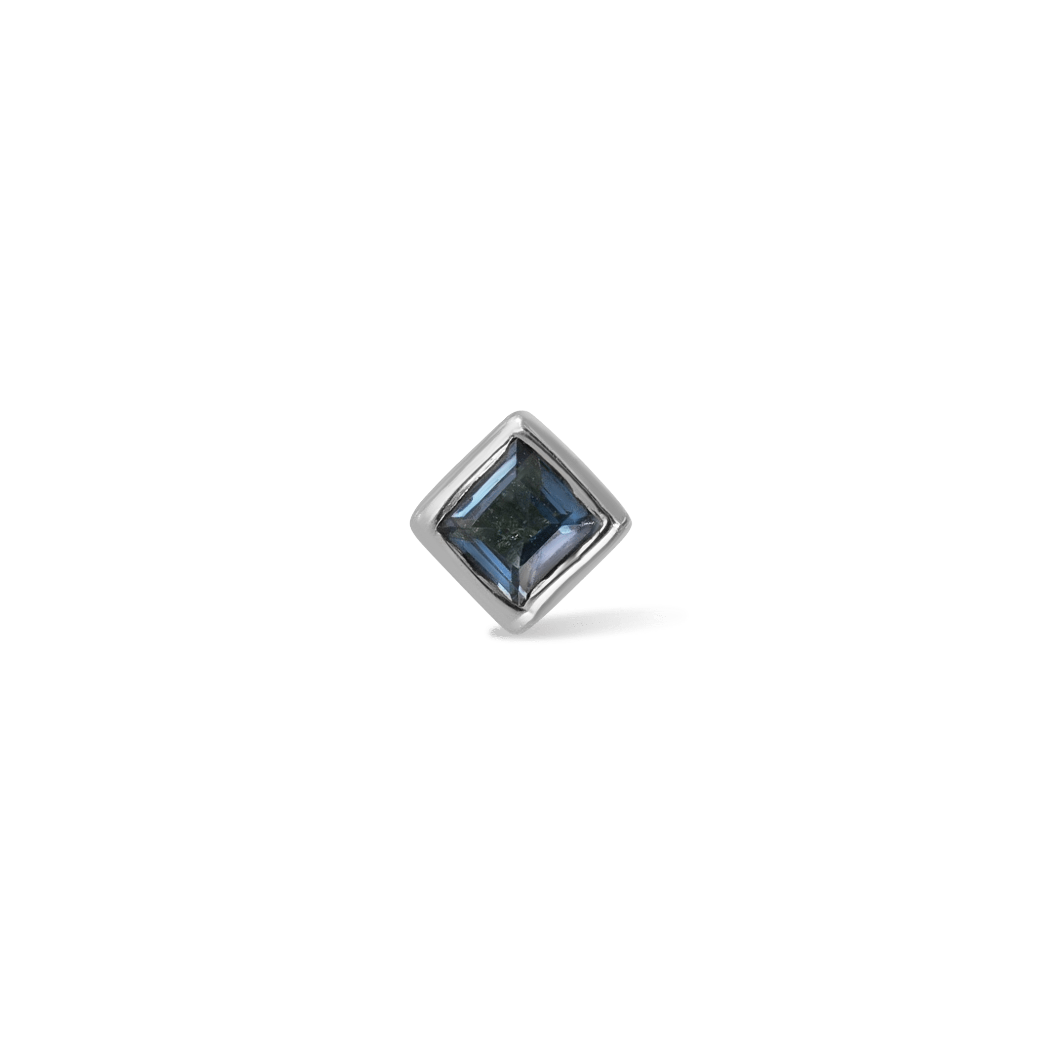 BEATTI Threadless Ends Silver / London Blue Topaz Dora • London Blue Topaz Threadless Ends 925 Silver/Titanium BTPR044-TBL Dora • London Blue Topaz Threadless Ends 925 Silver/Titanium
