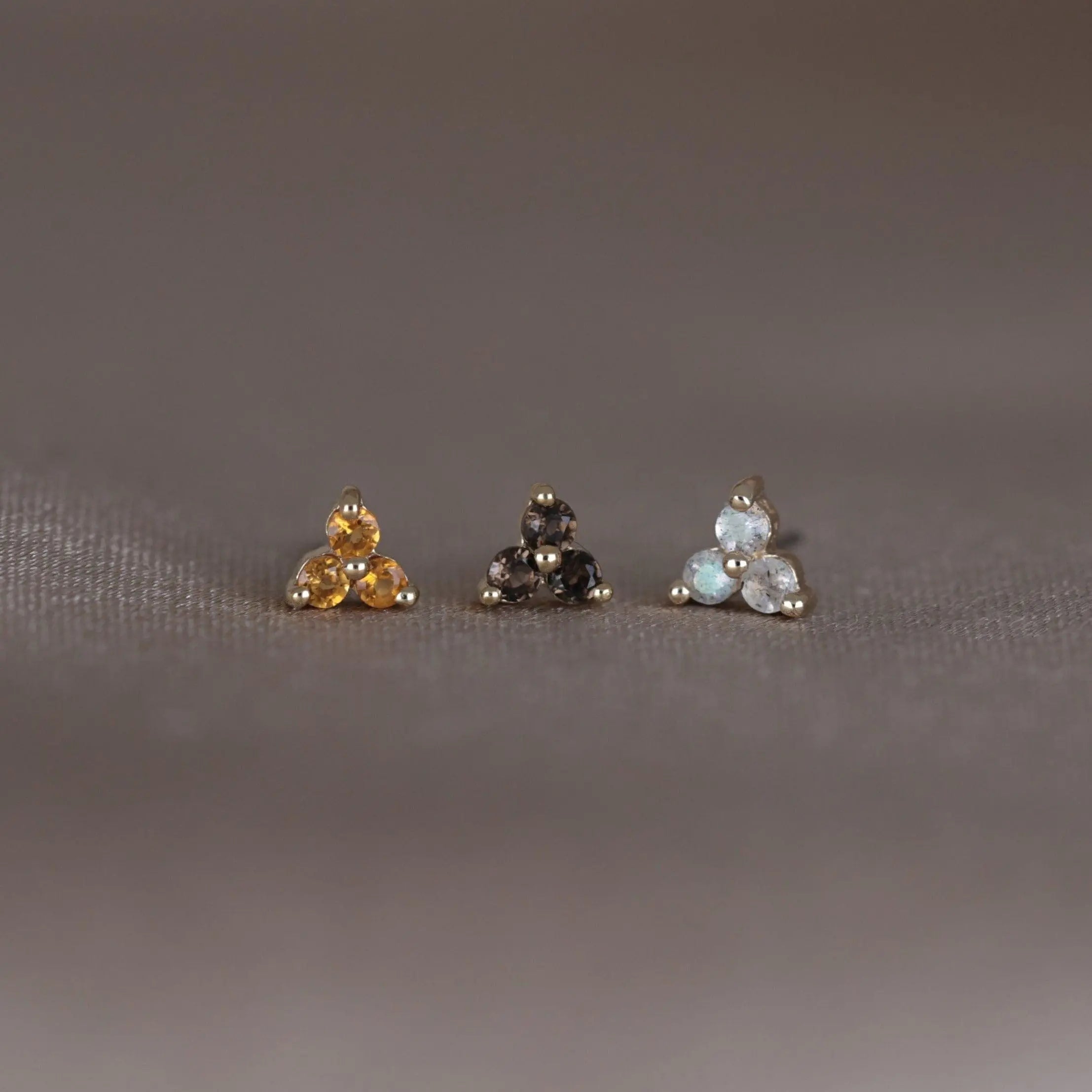 BEATTI Threadless Ends Ivy • Natural Gemstone Threadless Ends Ivy • Natural Gemstone Threadless Ends