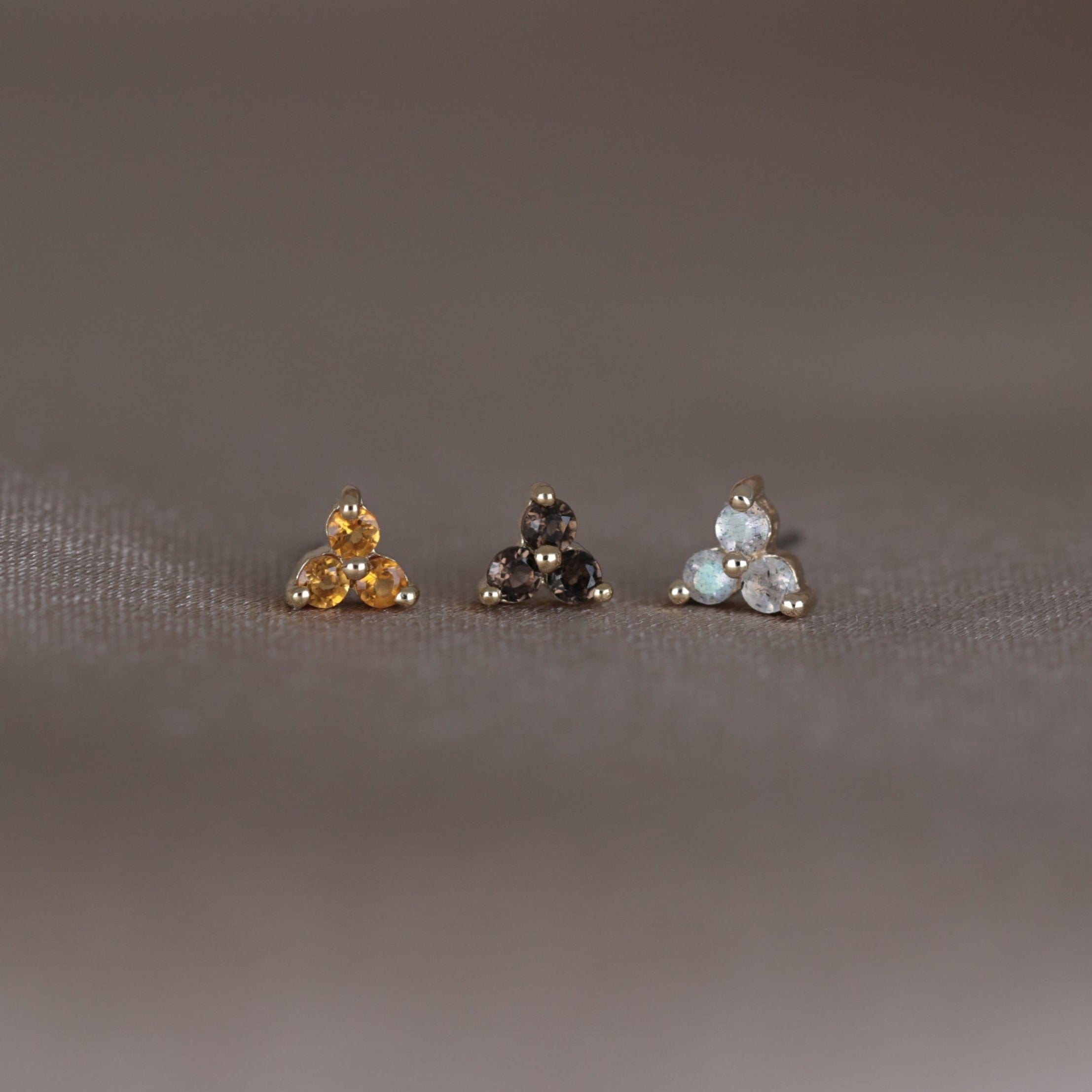 BEATTI Threadless Ends Ivy • Natural Gemstone Threadless Ends Ivy • Natural Gemstone Threadless Ends