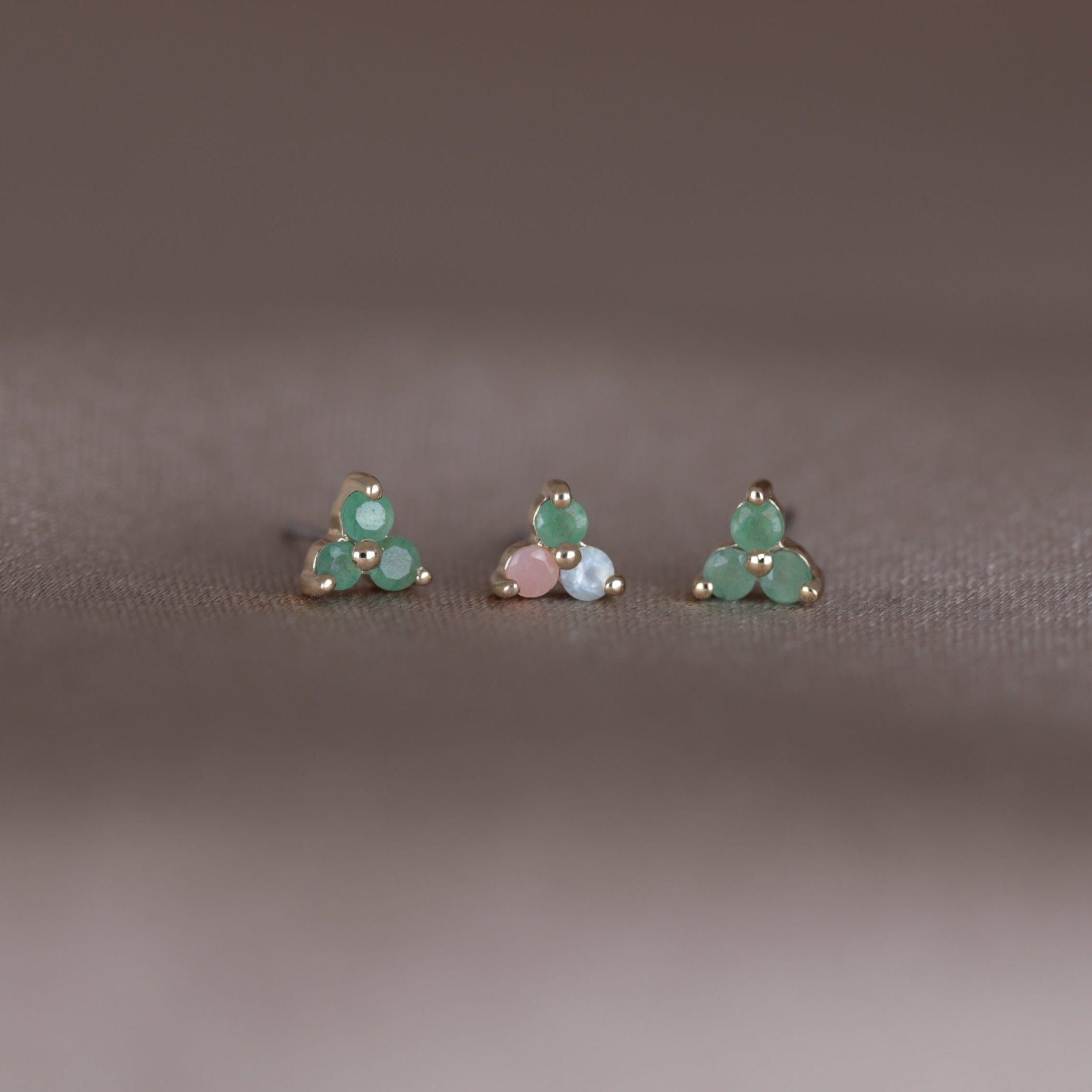 BEATTI Threadless Ends Ivy • Natural Gemstone Threadless Ends Ivy • Natural Gemstone Threadless Ends