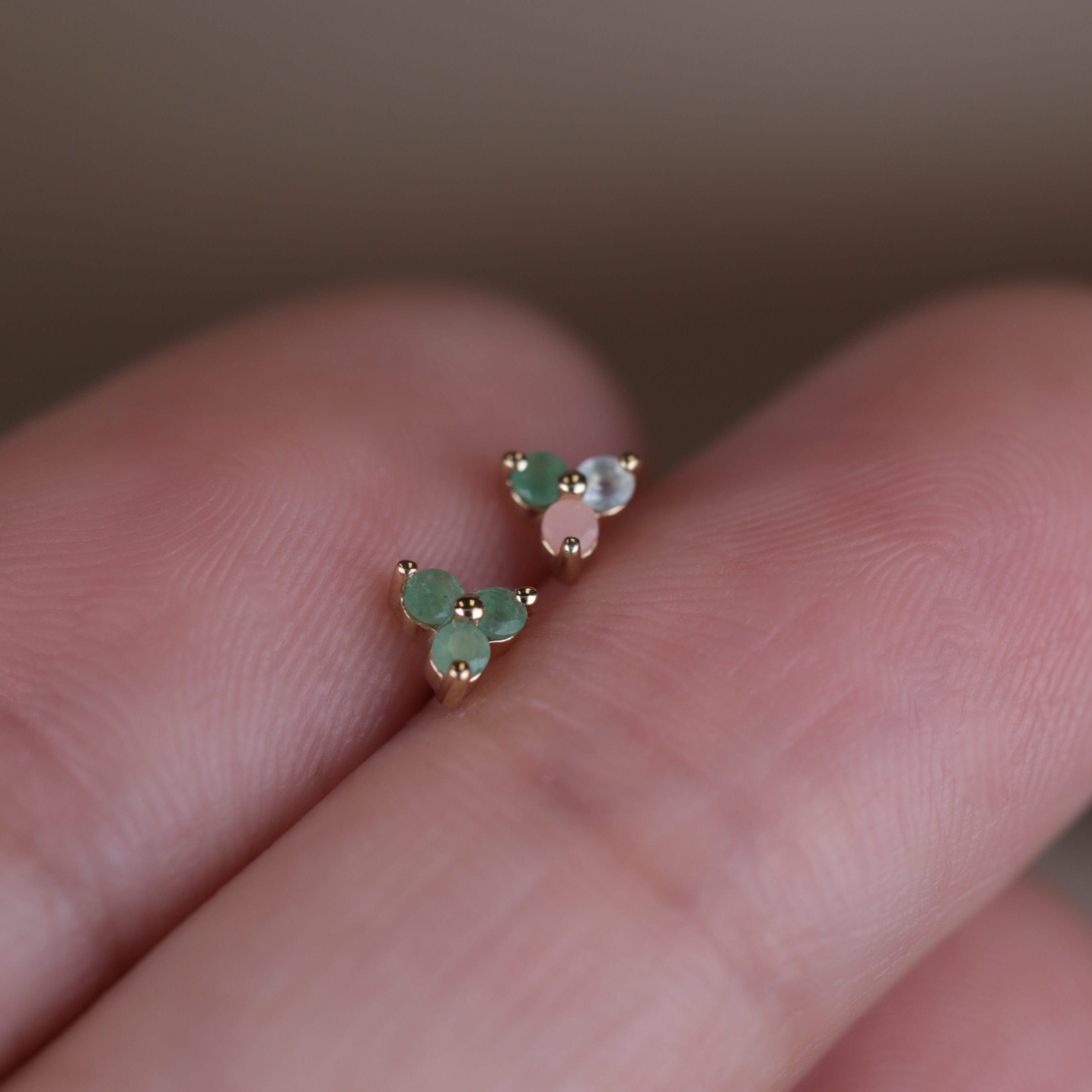 BEATTI Threadless Ends Ivy • Natural Gemstone Threadless Ends Ivy • Natural Gemstone Threadless Ends