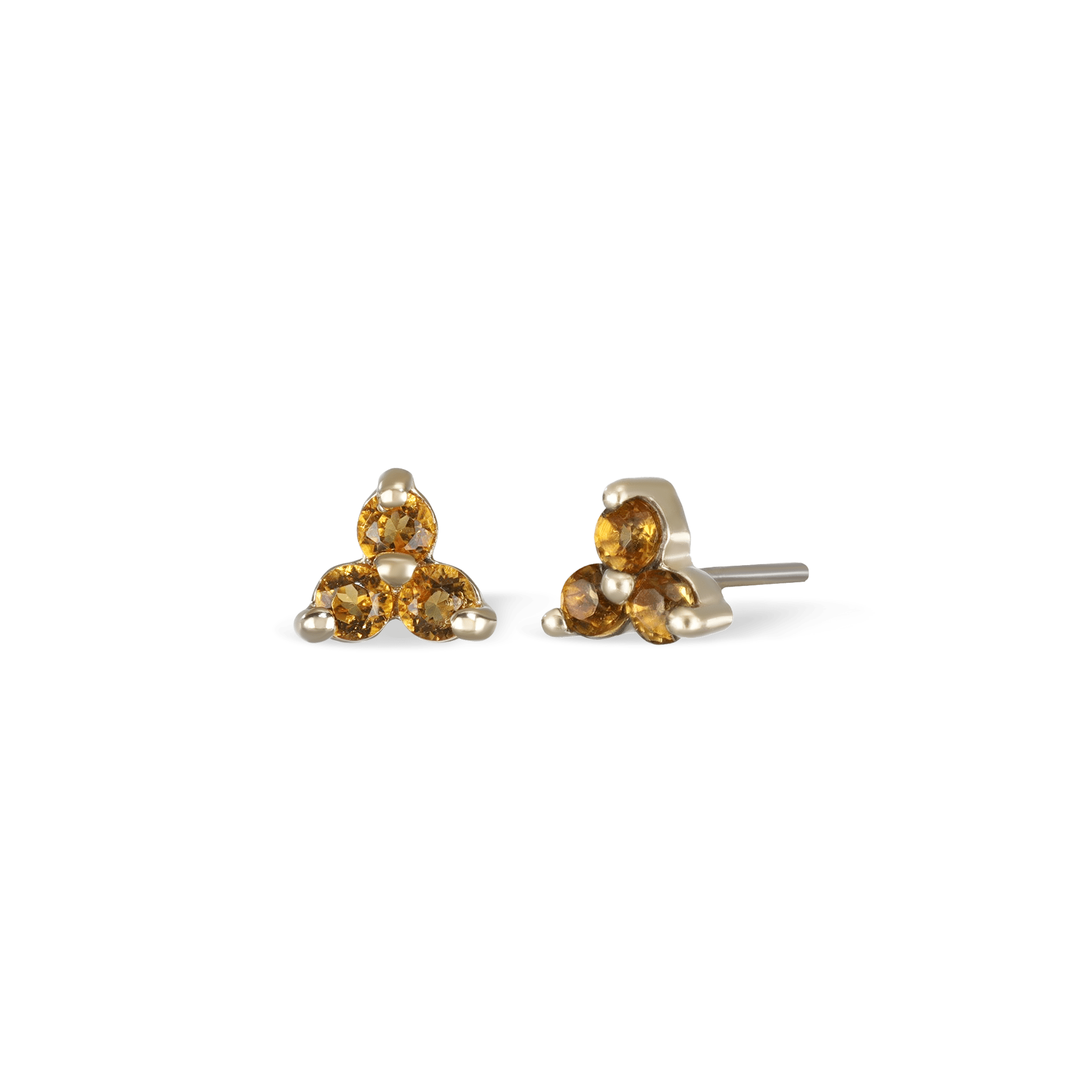 BEATTI Threadless Ends Citrine Ivy • Natural Gemstone Threadless Ends BTE_019_SQ_CD_L Ivy • Natural Gemstone Threadless Ends