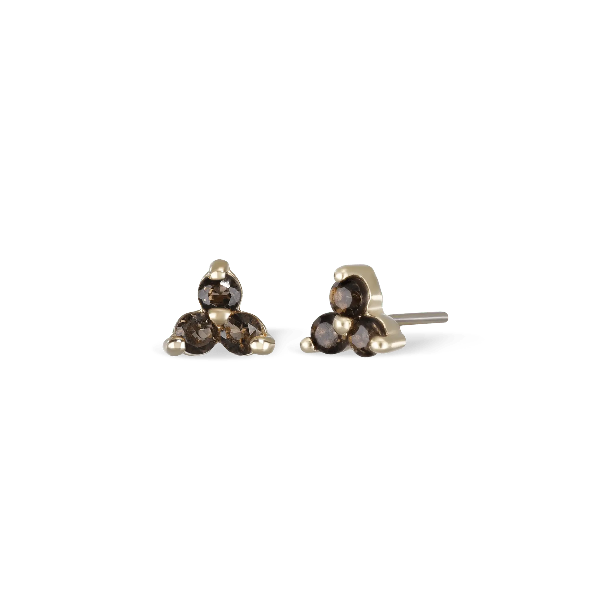 BEATTI Threadless Ends Smoky Quartz Ivy • Natural Gemstone Threadless Ends BTE_019_SQ_CD_L Ivy • Natural Gemstone Threadless Ends