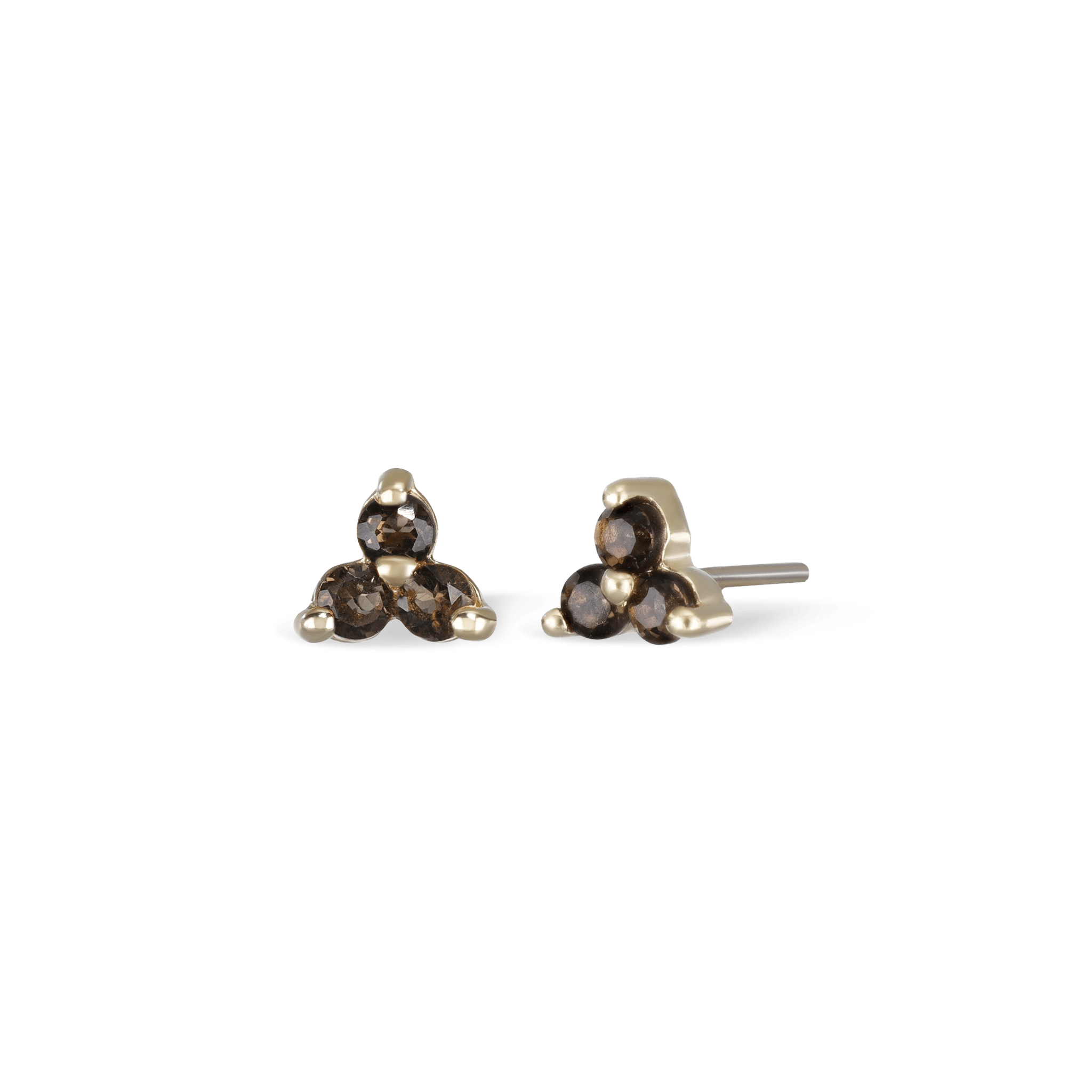 BEATTI Threadless Ends Smoky Quartz Ivy • Natural Gemstone Threadless Ends BTE_019_SQ_CD_L Ivy • Natural Gemstone Threadless Ends