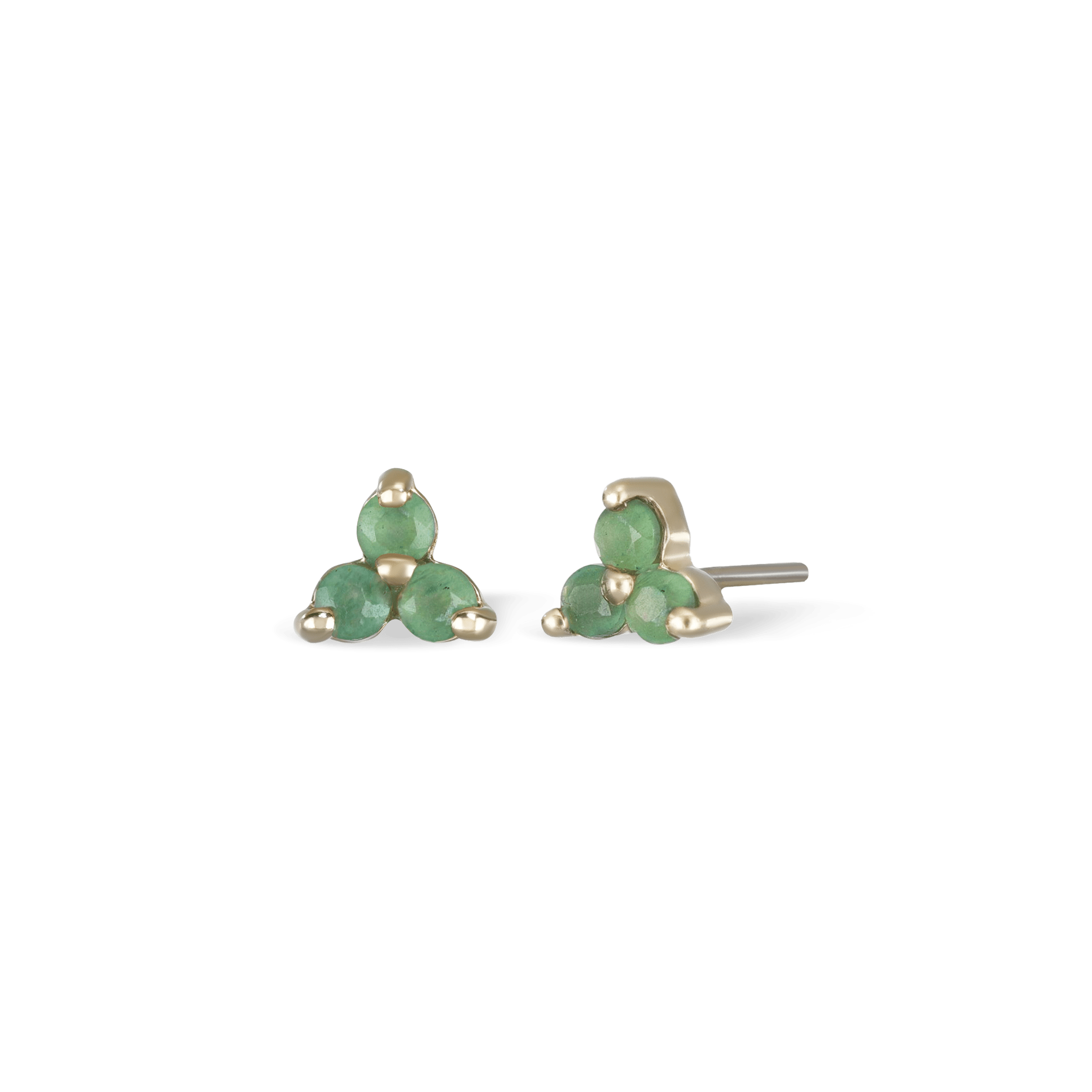 BEATTI Threadless Ends Aventurine Ivy • Natural Gemstone Threadless Ends BTE019 AVG Ivy • Natural Gemstone Threadless Ends