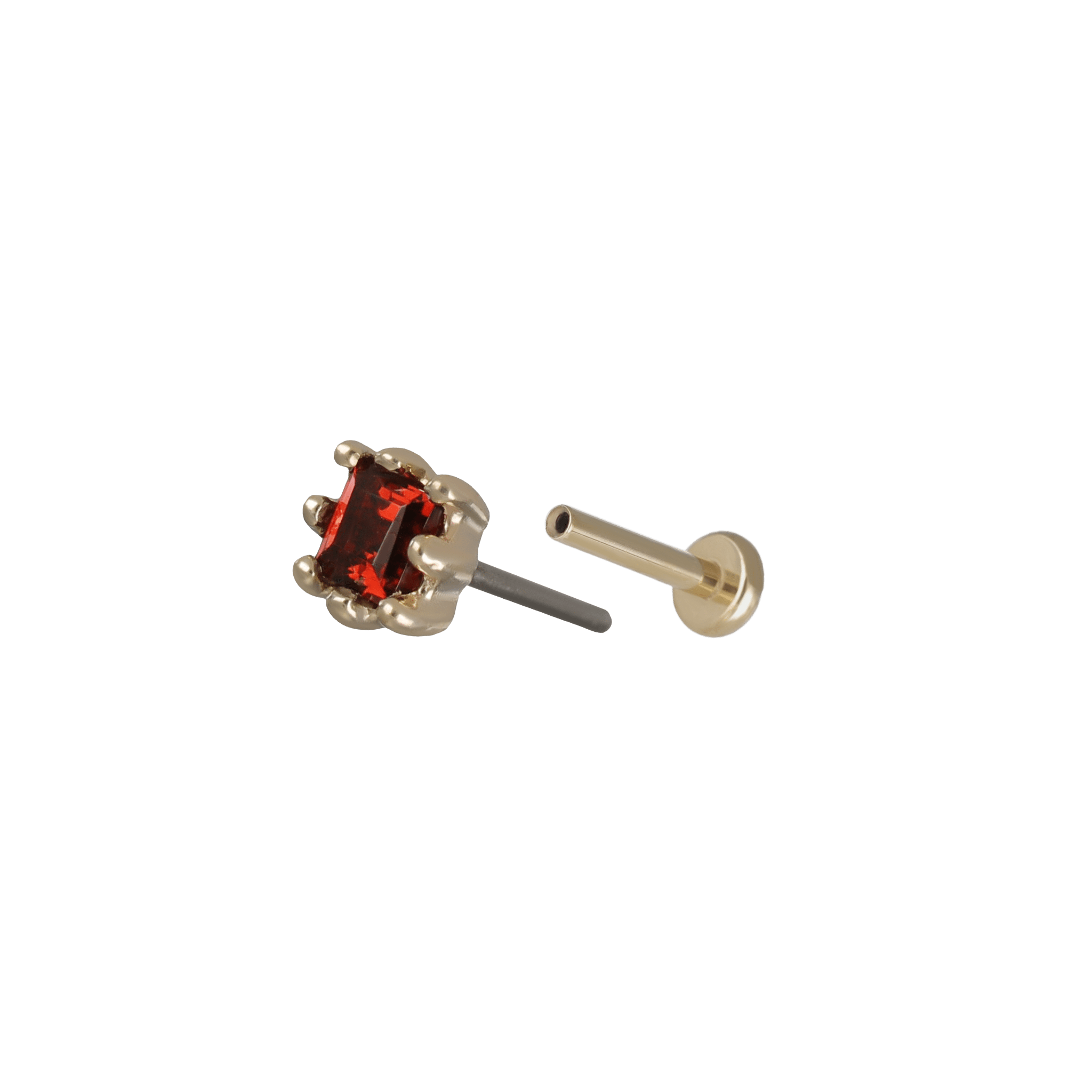 BEATTI Threadless Ends Mona • Natural Gemstone Threadless Ends 925 Silver/Titanium Mona • Natural Gemstone Threadless Ends 925 Silver/Titanium