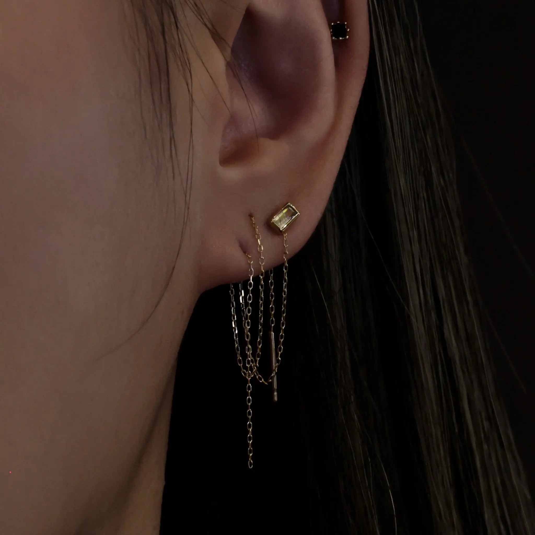 BEATTI Threadless Ends Monik • Natural Gemstone Threadless Ends 925 Silver/Titanium Monik • Natural Gemstone Threadless Ends 925 Silver/Titanium