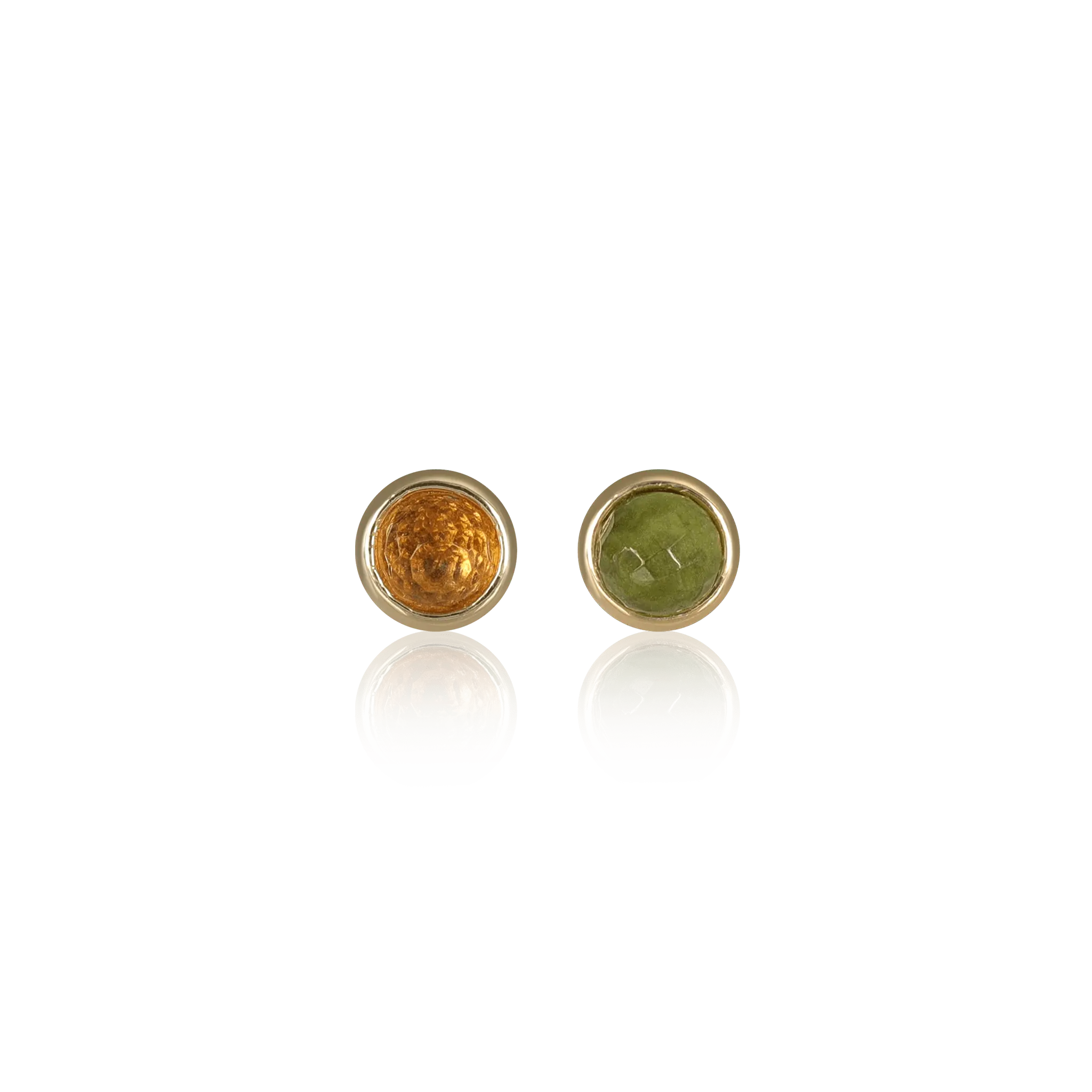 BEATTI Threadless Ends Piper • Natural Gemstone Flat Back Stud Piper • Natural Gemstone Flat Back Stud