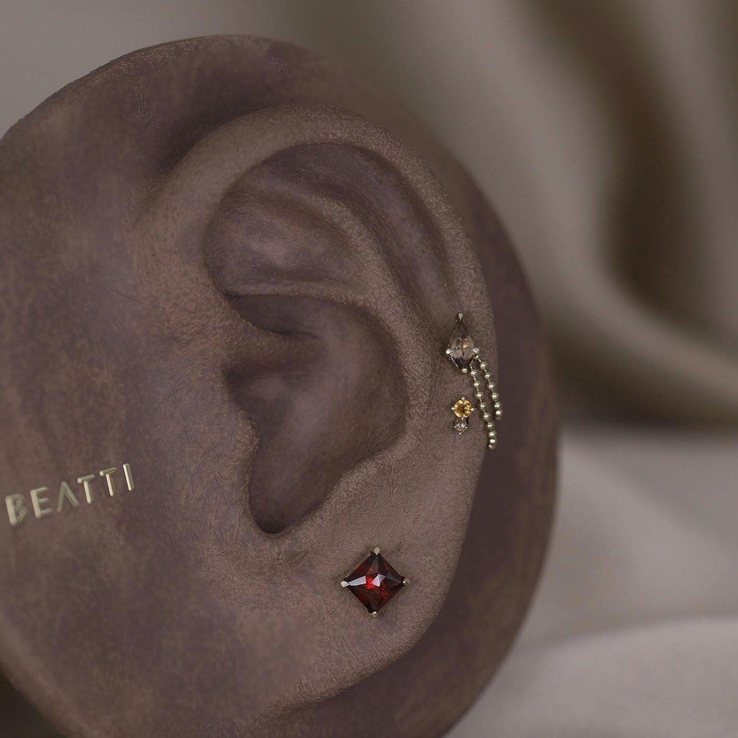 BEATTI Threadless Ends Siera • Natural Gemstone Threadless Ends Siera • Natural Gemstone Threadless Ends