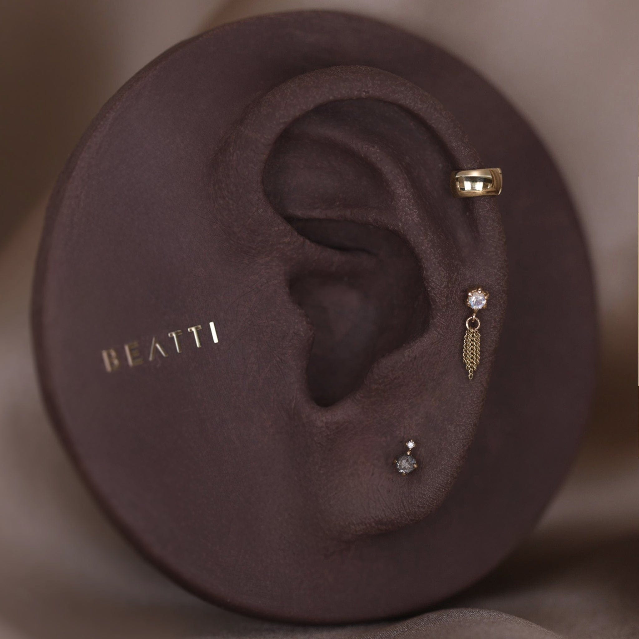 BEATTI Threadless Ends Starlet II • Moonstone with Chain Tassel Starlet II • Moonstone with Chain Tassel