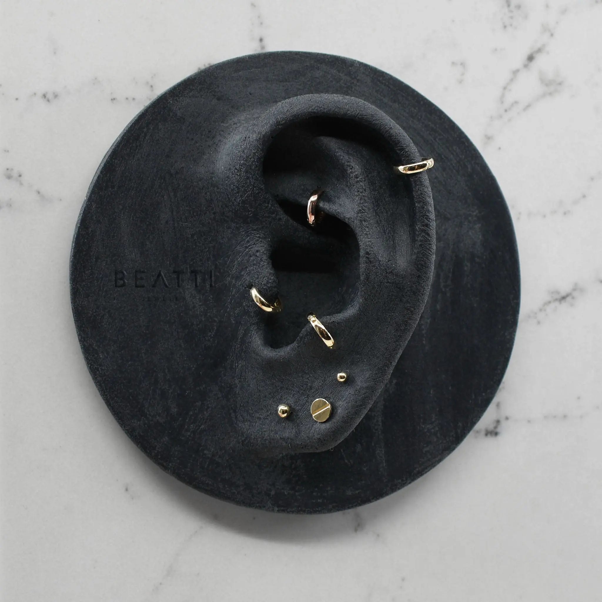 BEATTI Hoops 14K Solid gold 5mm/6mm Classique Huggie Hoop 14K Solid Gold Tiny 5mm, 6mm Gold Huggie Earring