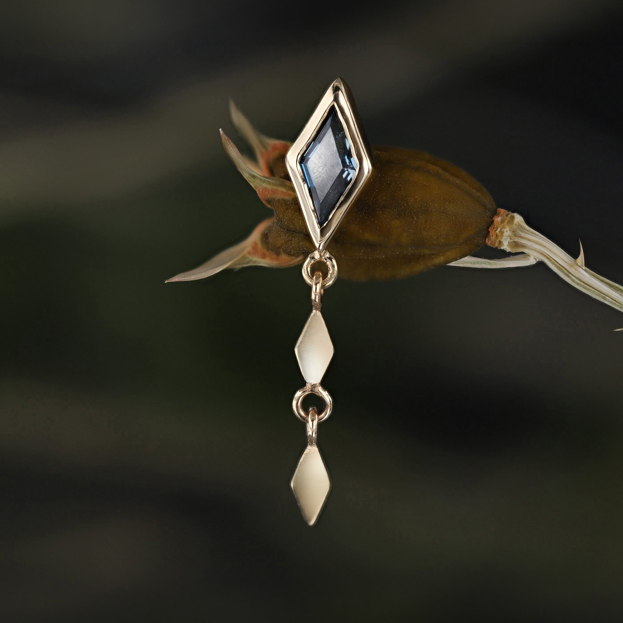 Vesper • Rhombus Drop Flat Back Stud
