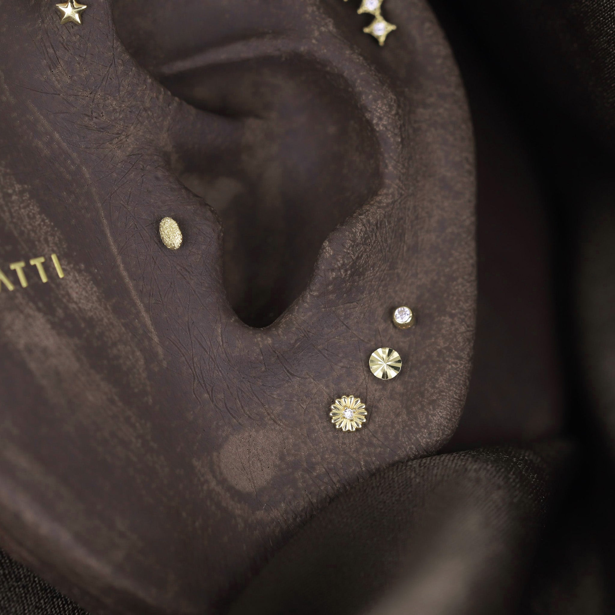 Petite CZ Bloom Flat Back Stud