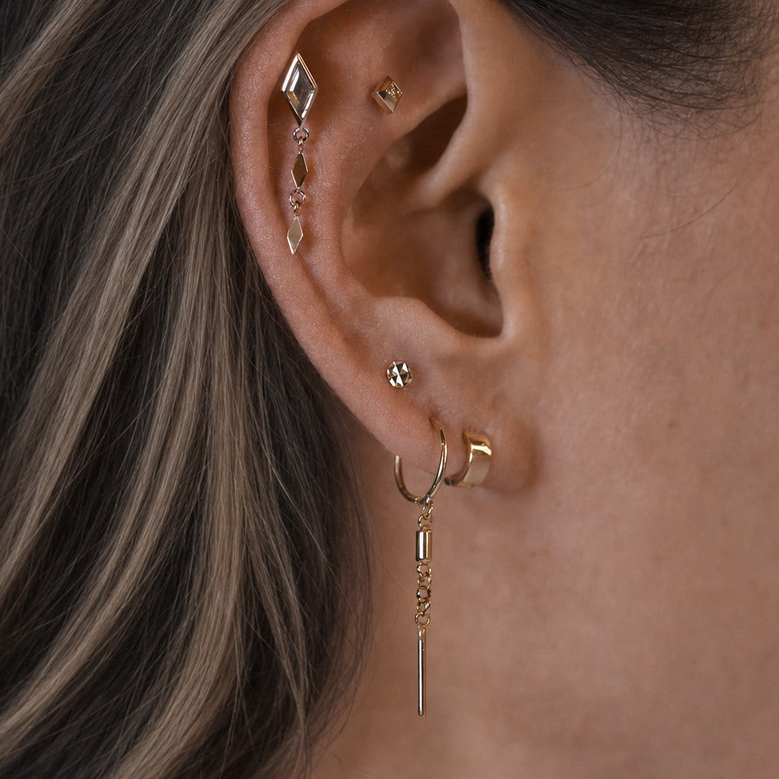 Vesper • Rhombus Drop Flat Back Stud