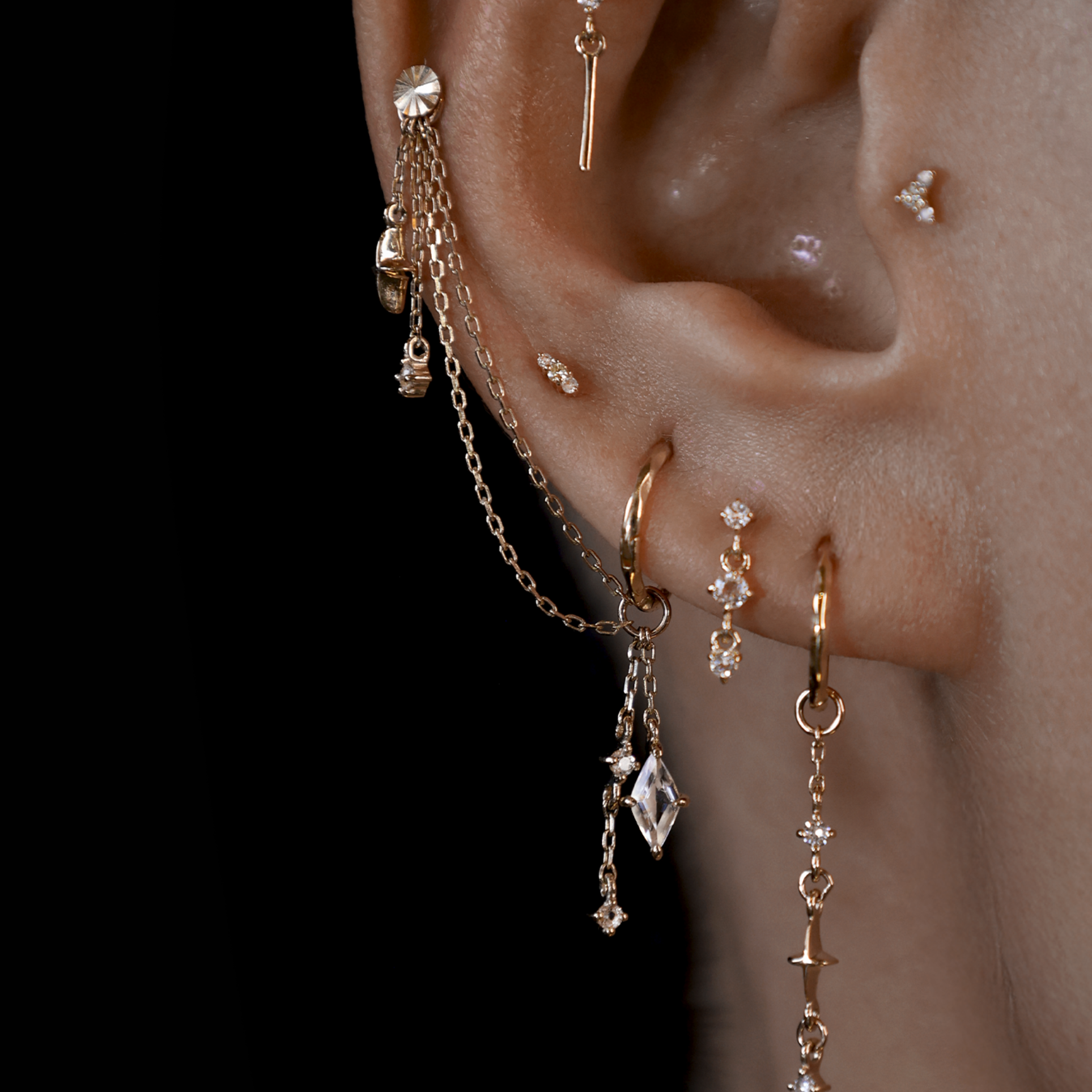 Julia • Celestial Draped Link Chain Attachment