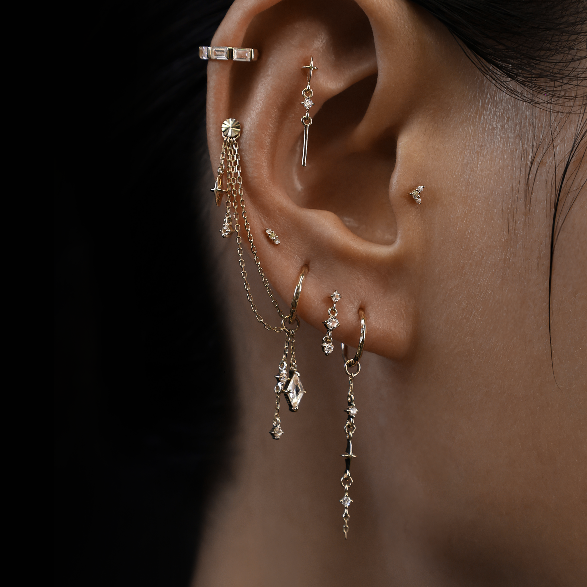 Nicole • Celestial Double Diamond Drop Charm