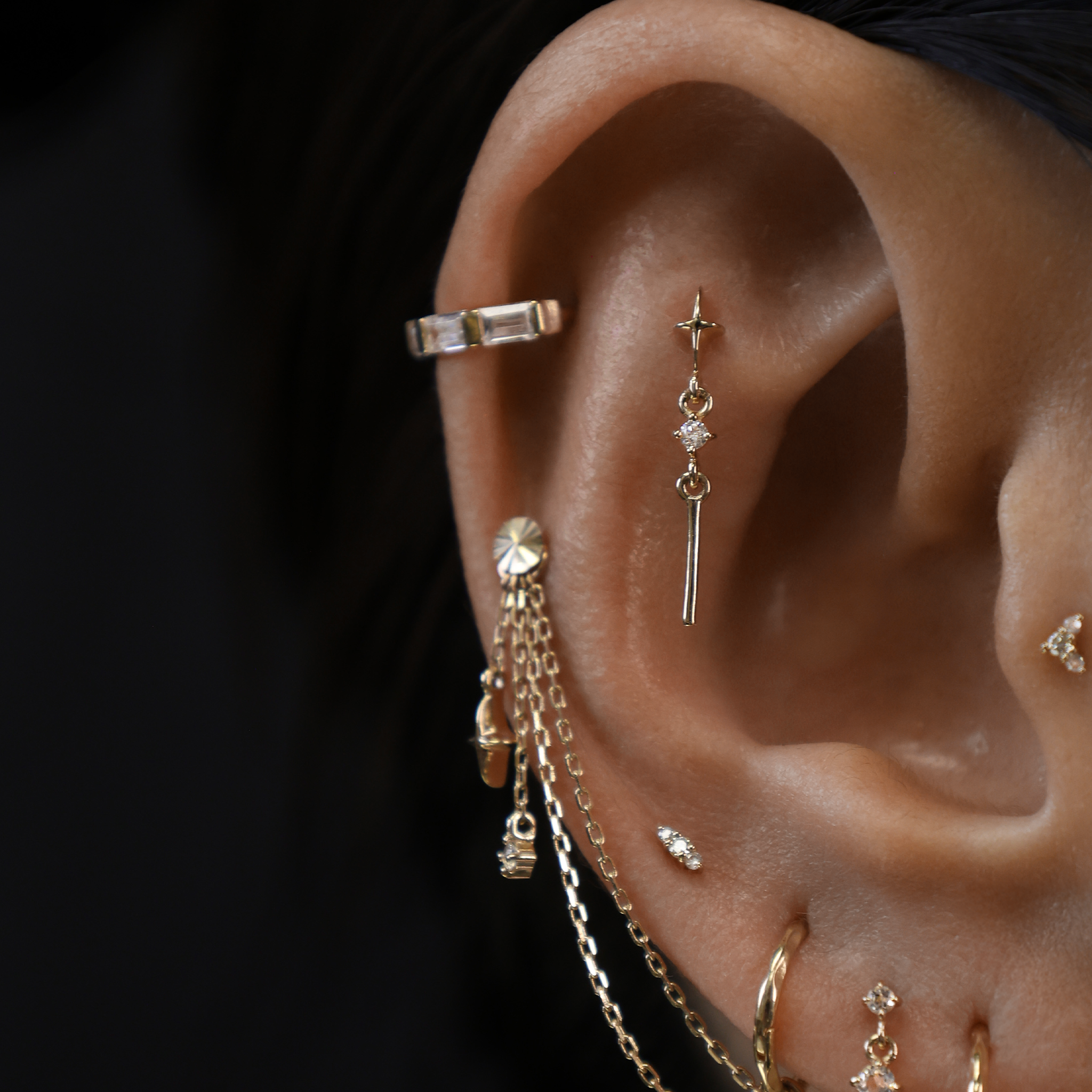 Roxane • Celestial Drop Flat Back Stud