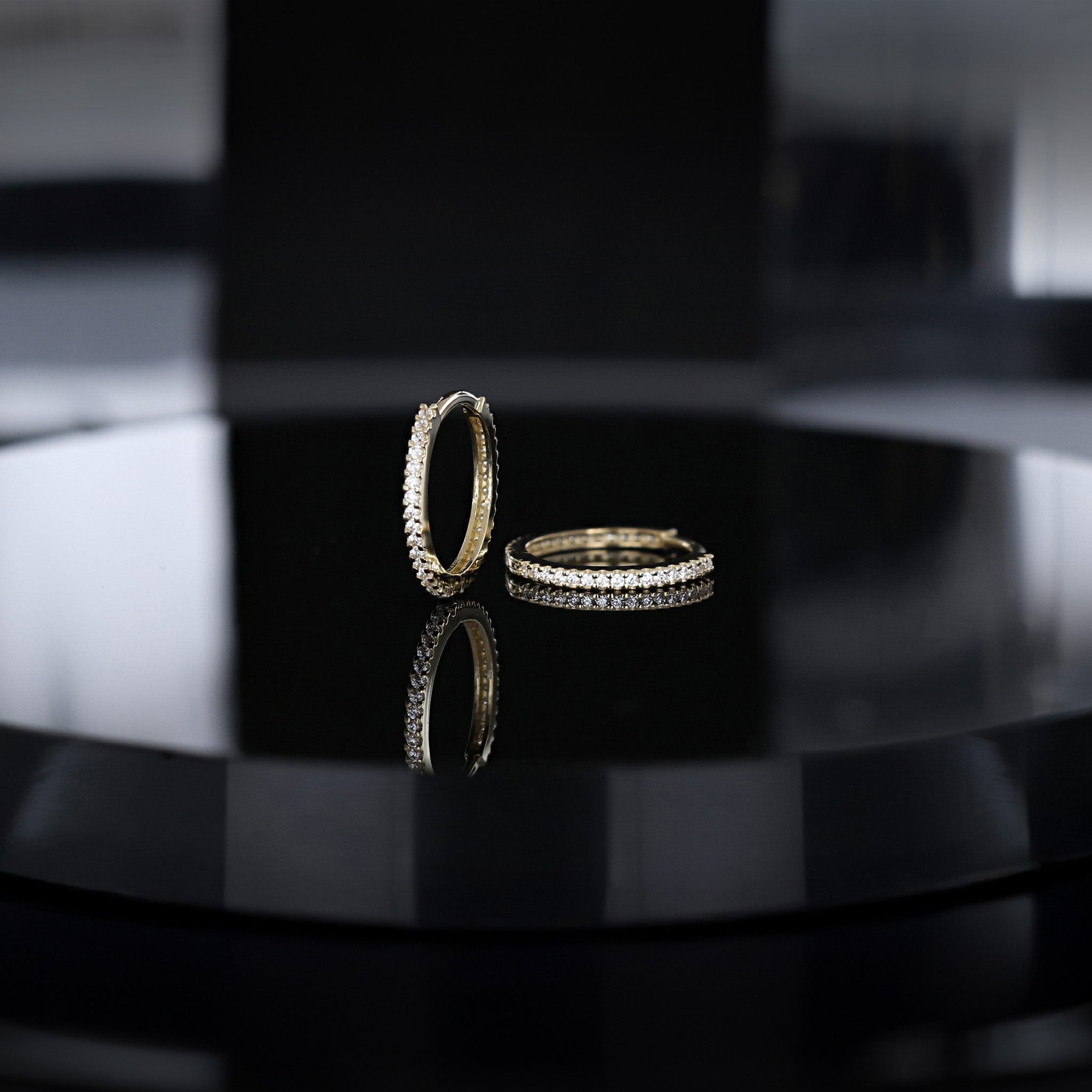 Full Row CZ Pavé Hoop