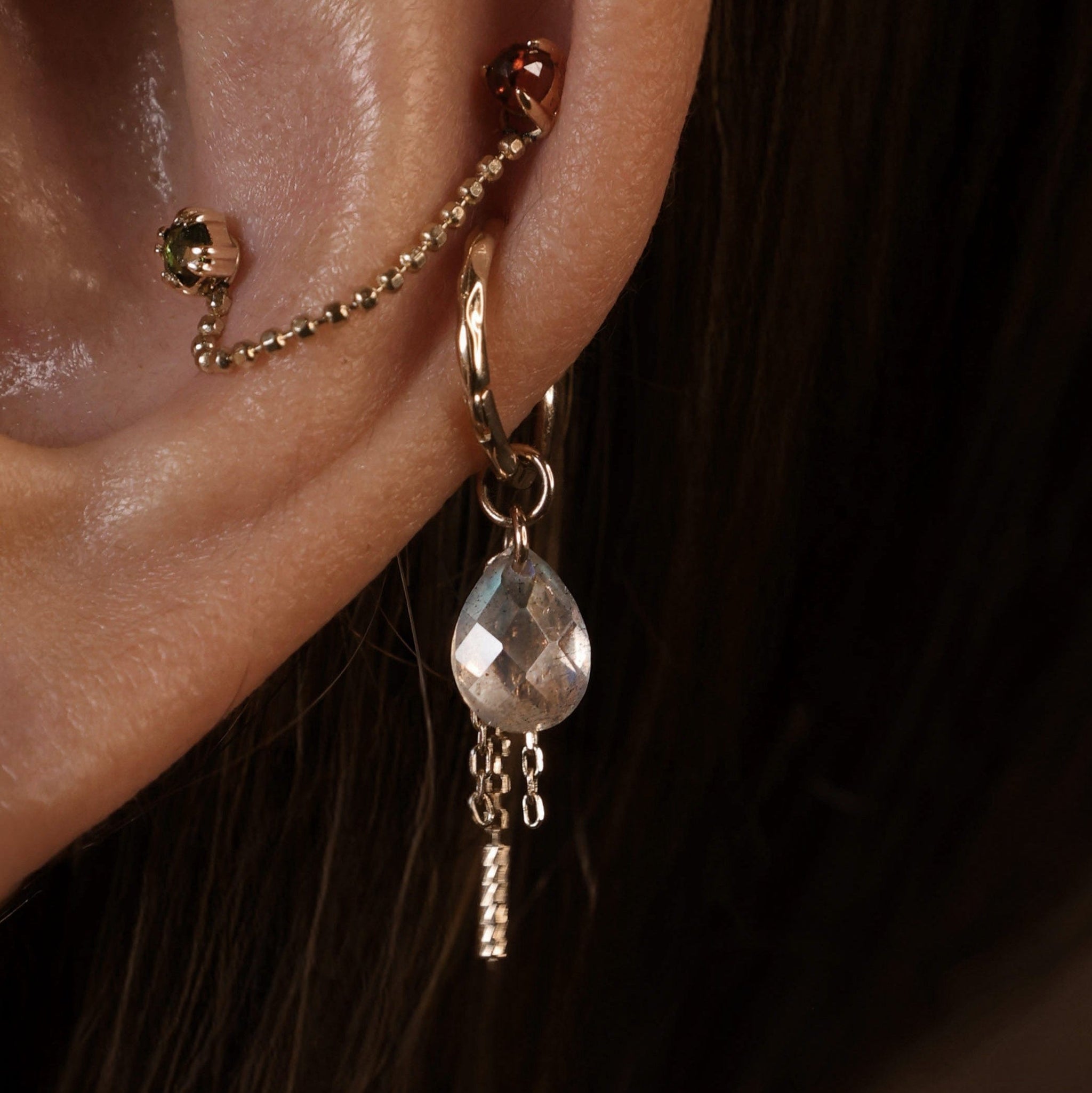 BEATTI Charms Nobel • Gemstone Tassel Charm Nobel • Gemstone Tassel Charm