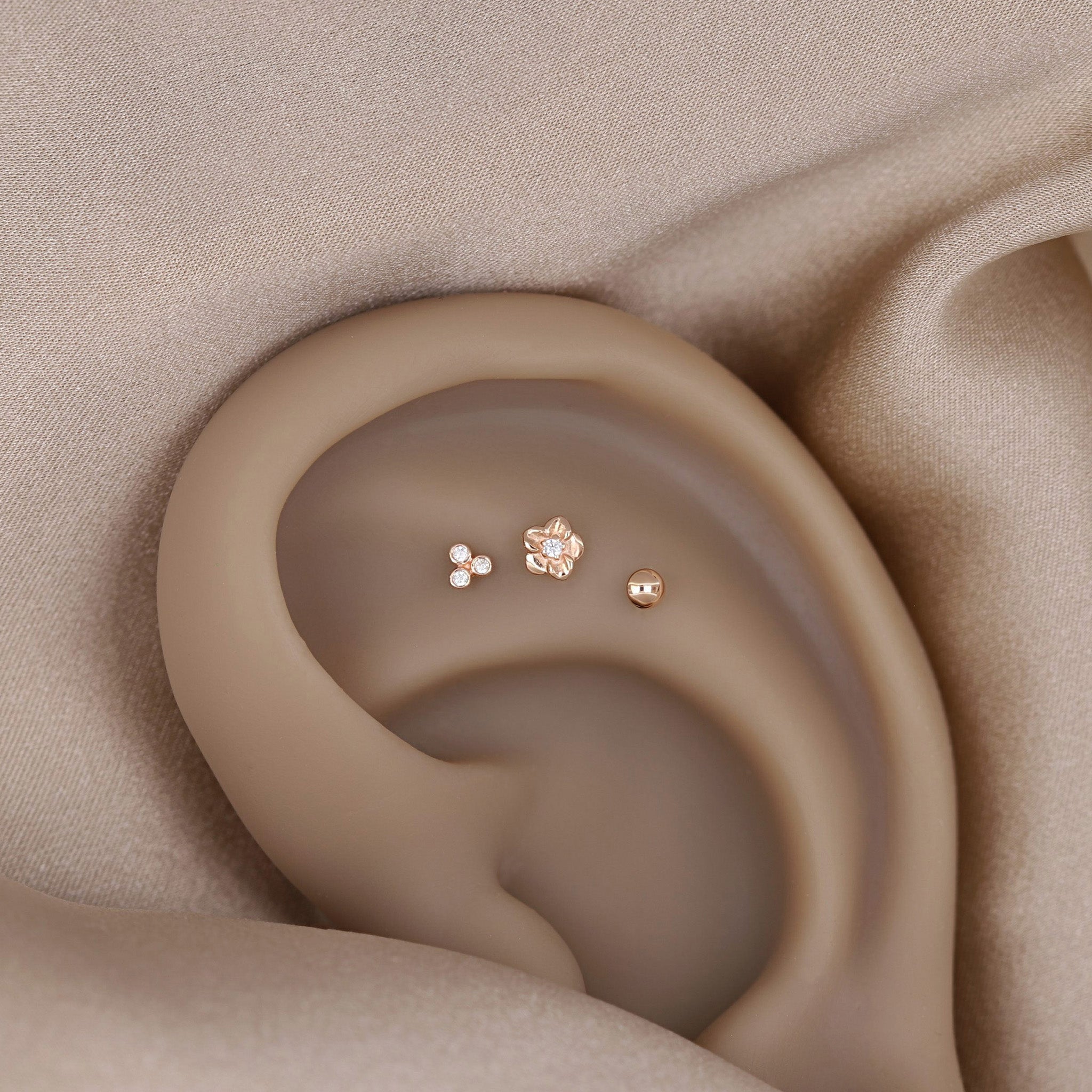 Petite Round Dome Flat Back Stud