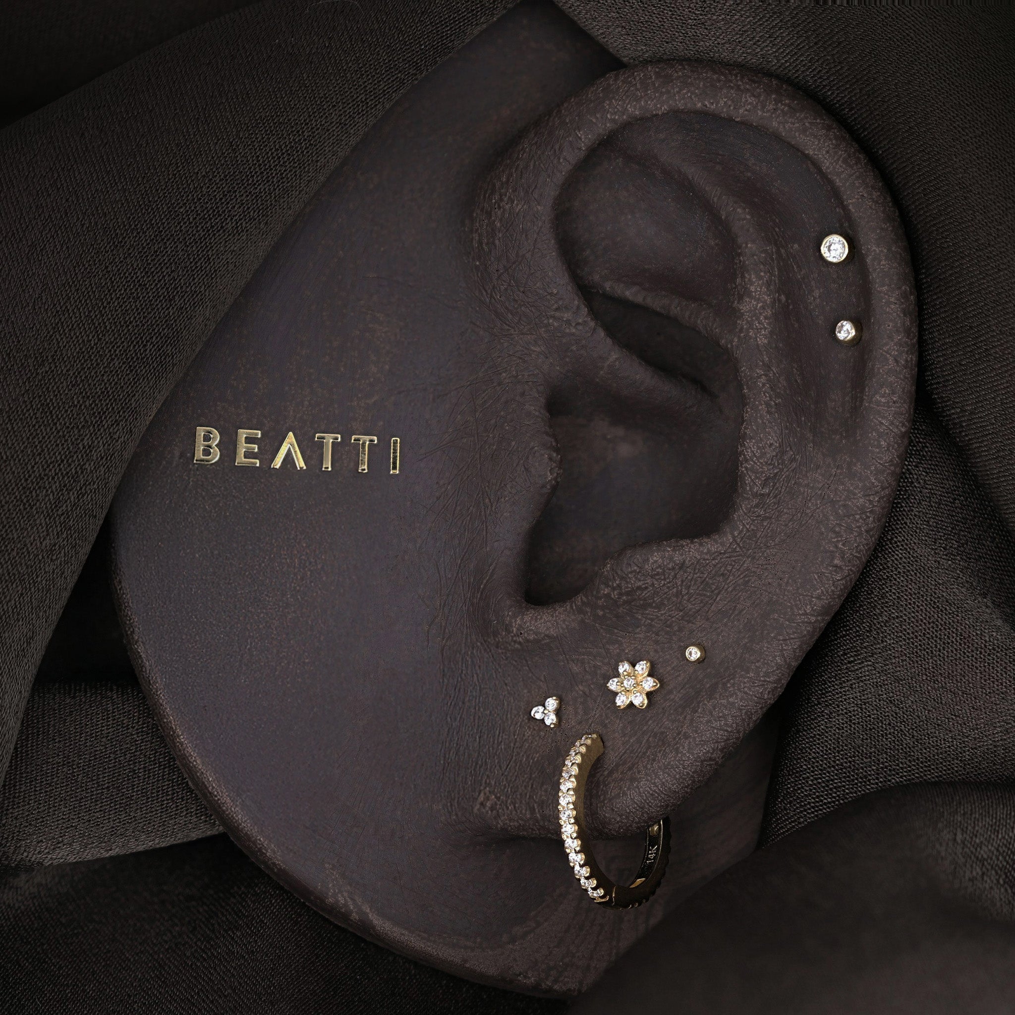 Full Row CZ Pavé Hoop