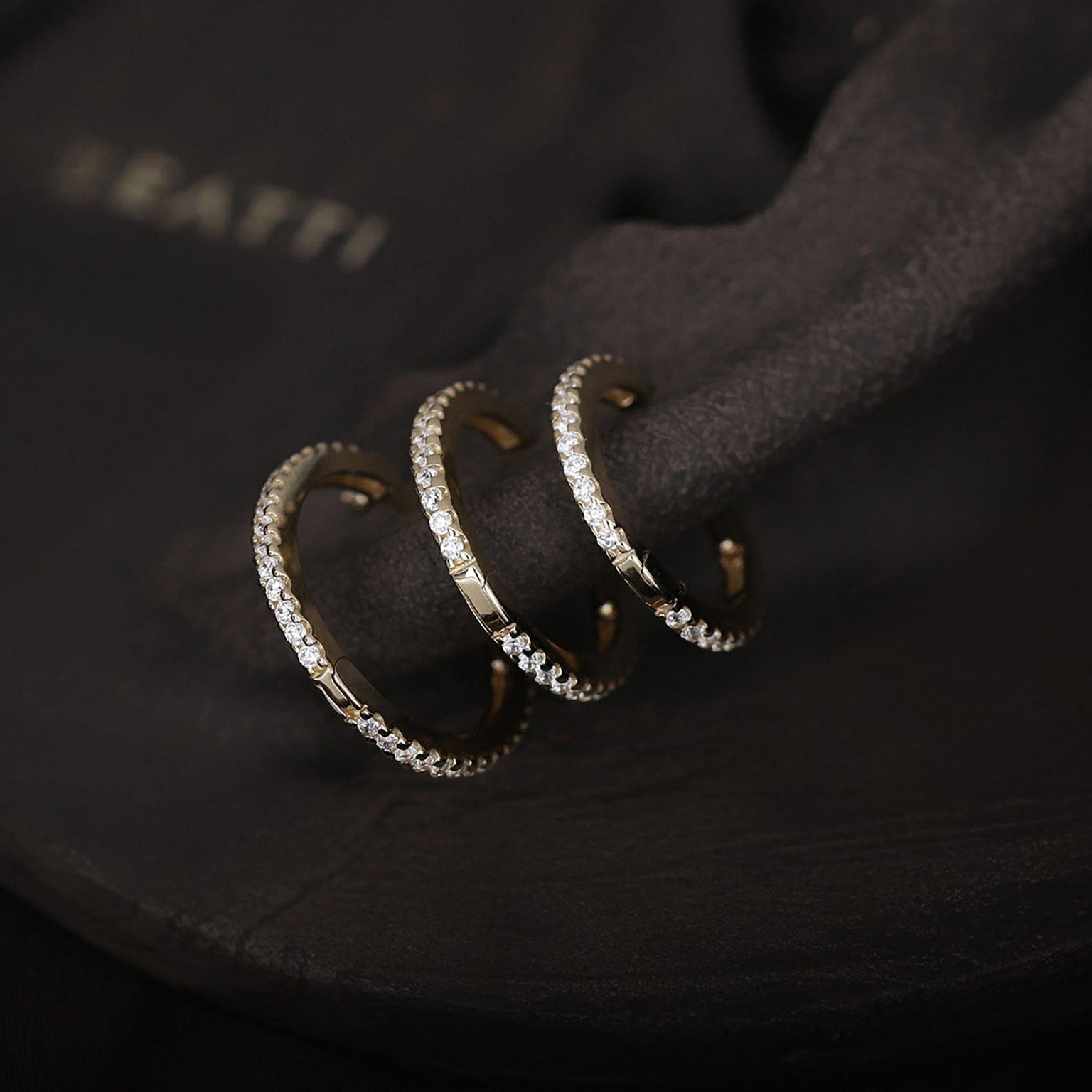 Full Row CZ Pavé Hoop