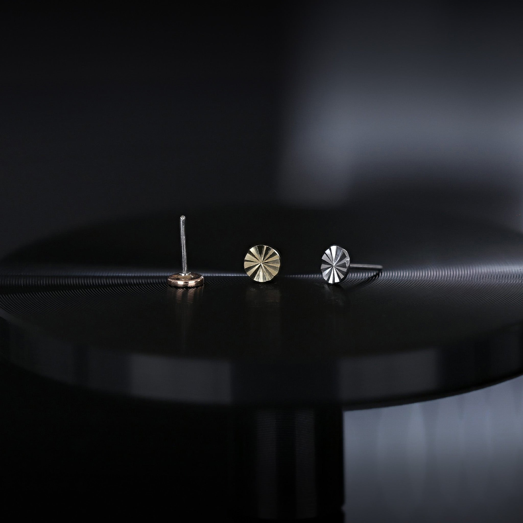 3mm Ray Disc Flat Disc Stud