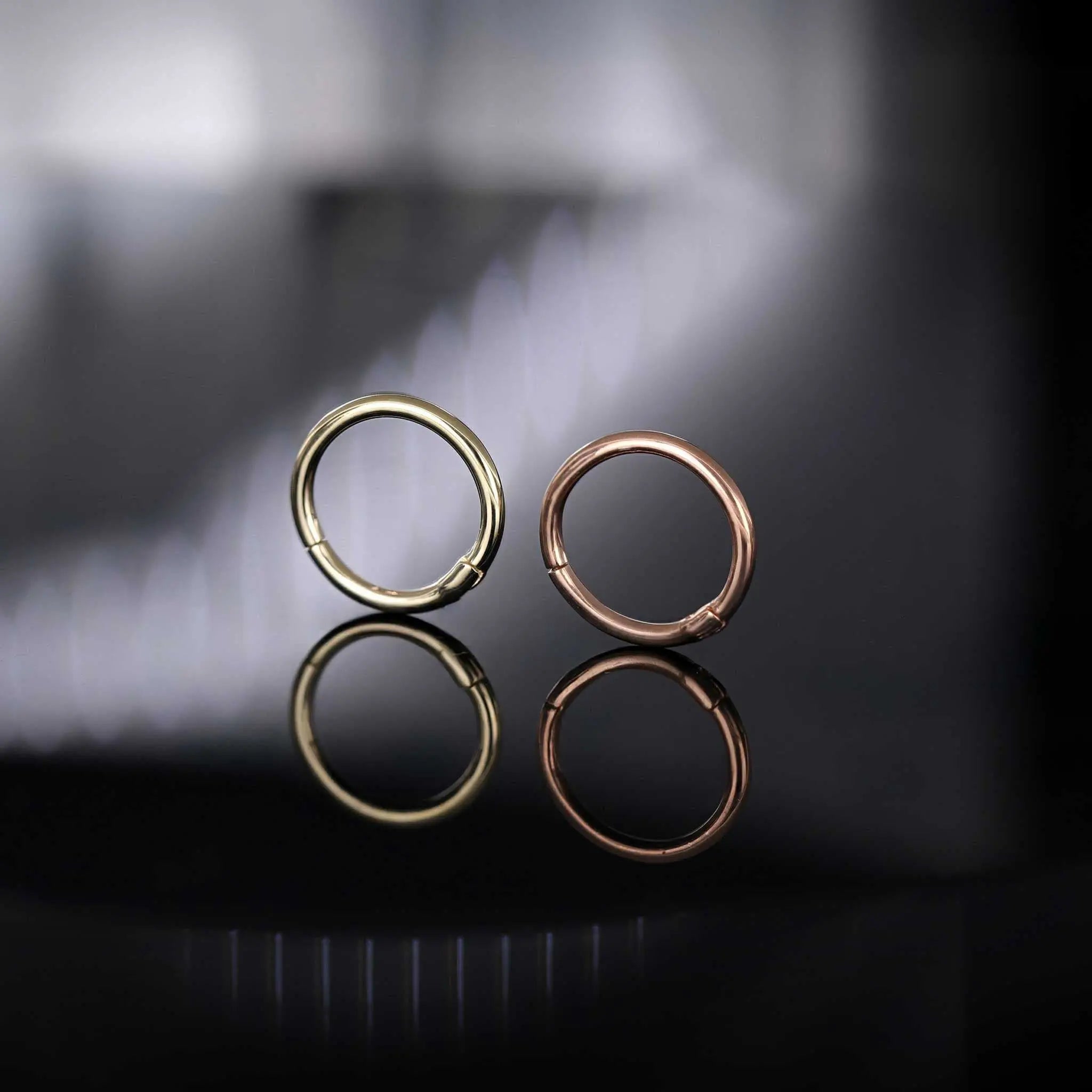 BEATTI Hoops 14K Gold Clicker Hoop 14K Gold Clicker Hoop