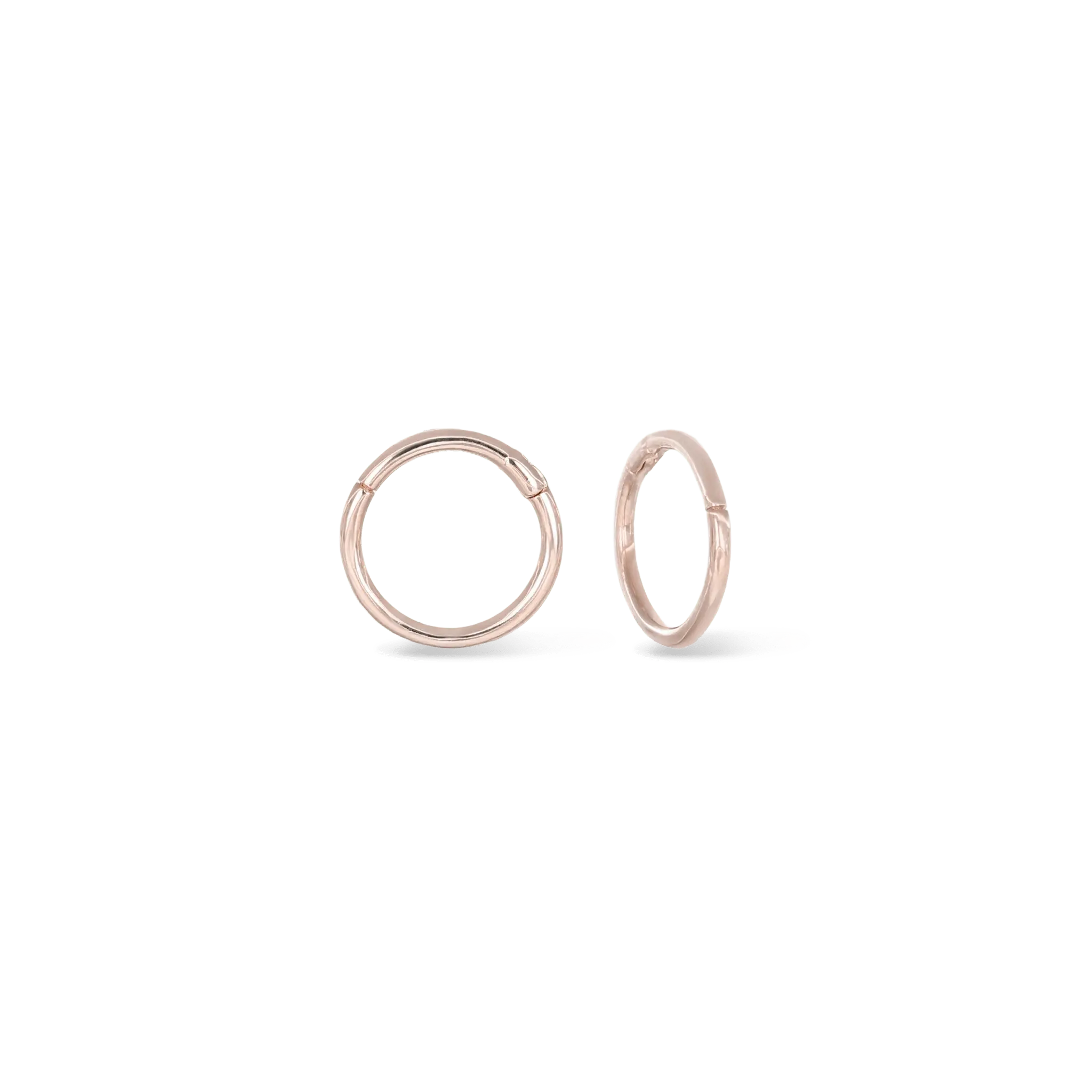 BEATTI Hoops Rose Gold / 16G/8mm 14K Gold Clicker Hoop BJ2138 RG 14K Gold Clicker Hoop