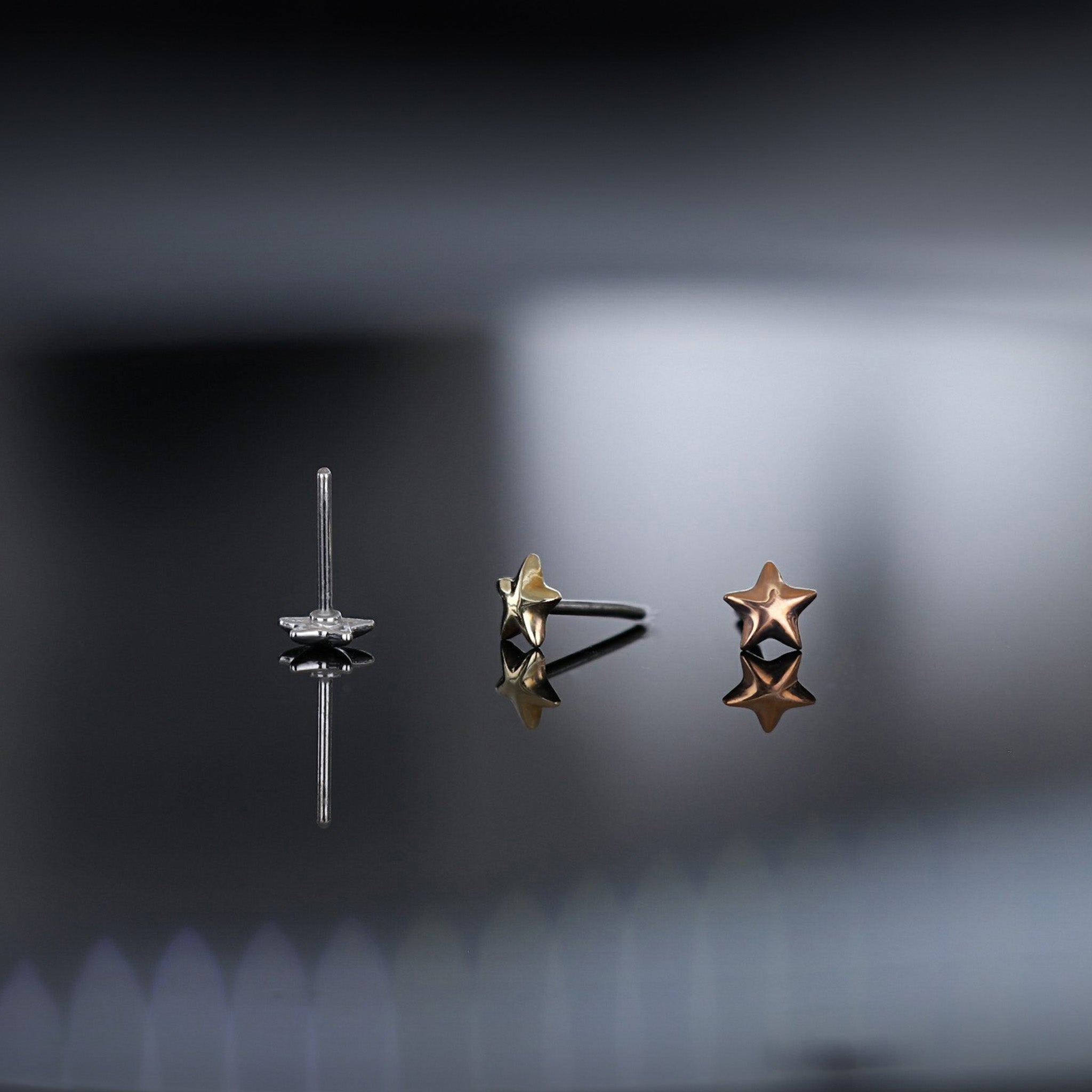 Micro Star Flat Back Stud