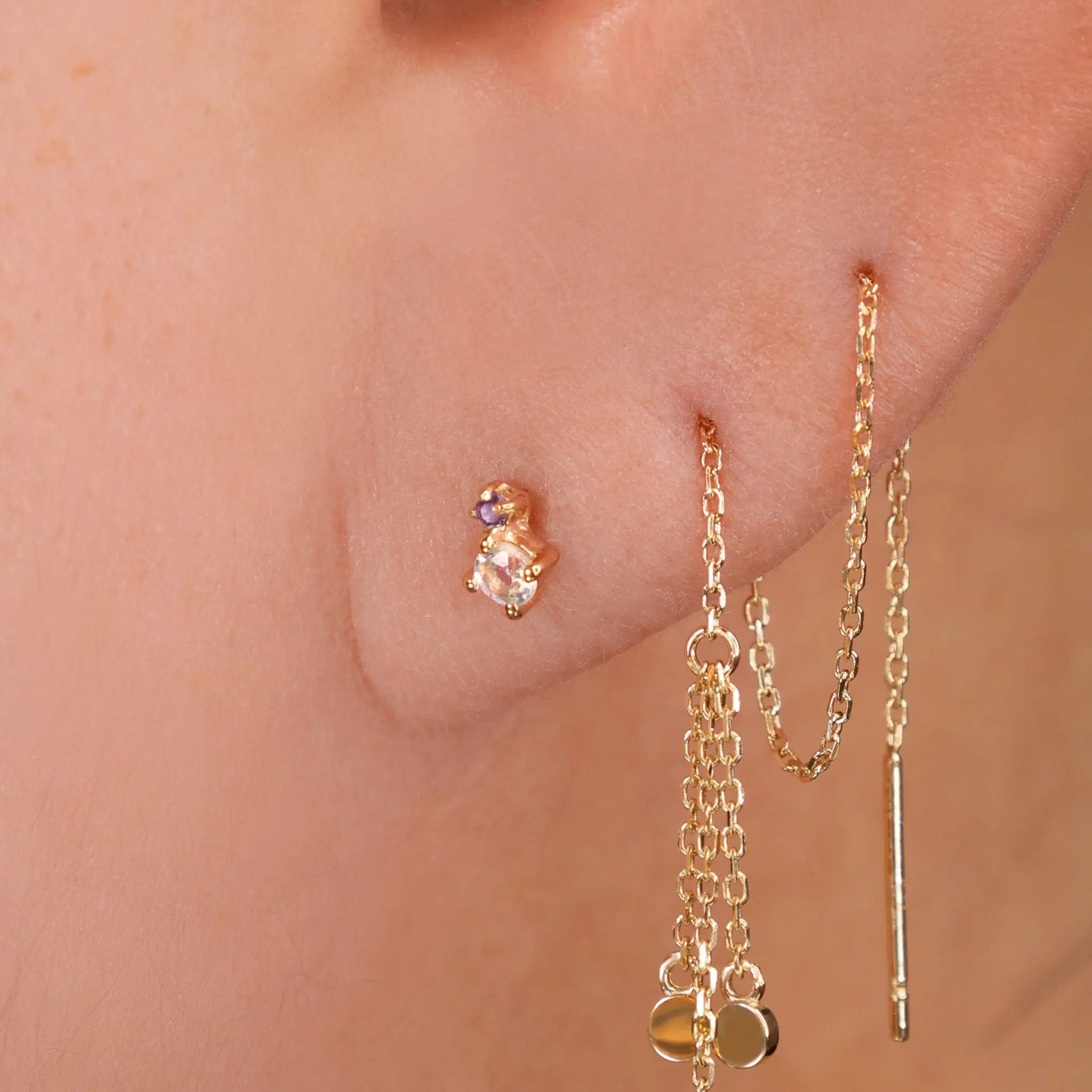 BEATTI Hoops BTE015 • Gemstone Stud BTE015 • Gemstone Stud