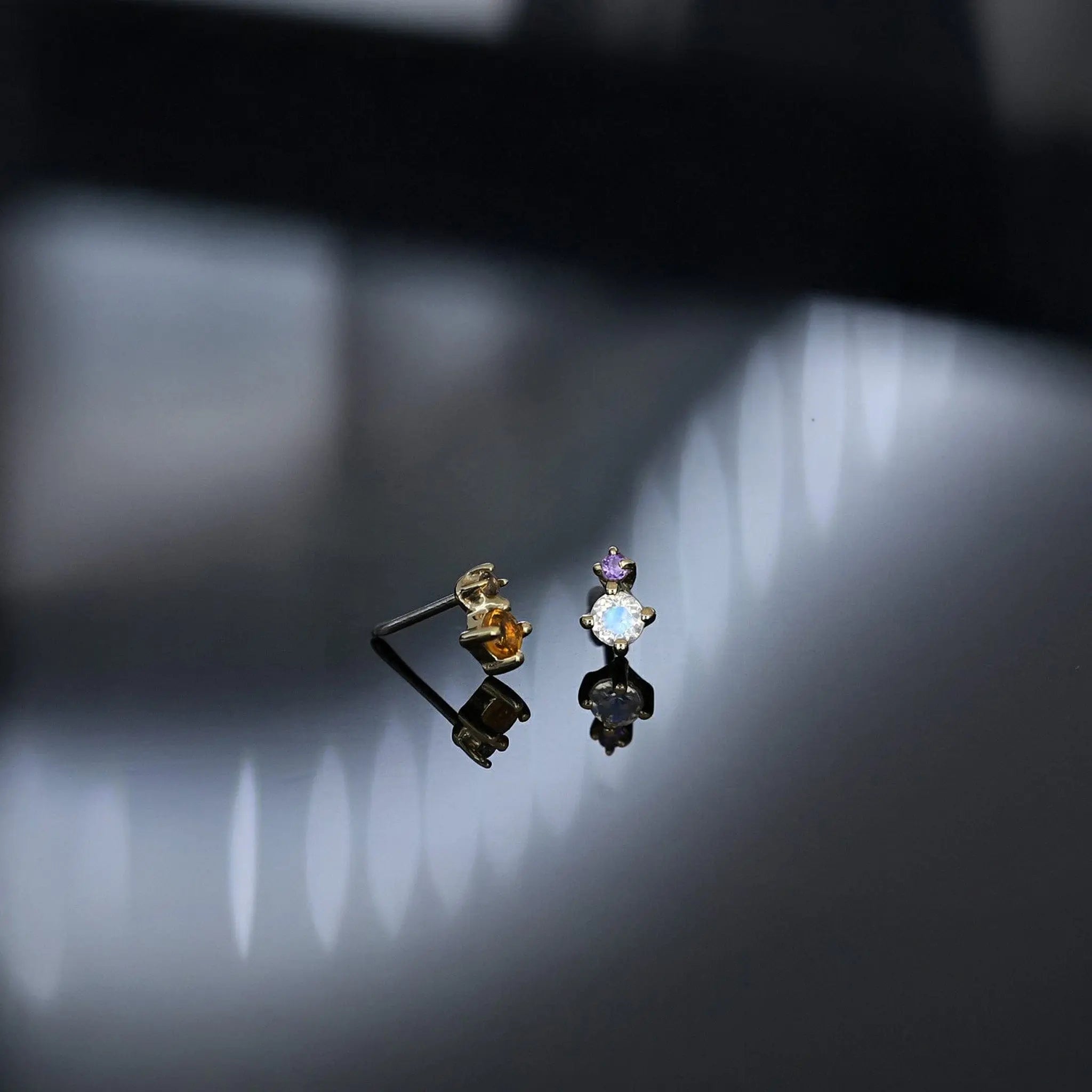 BEATTI Hoops BTE015 • Gemstone Stud BTE015 • Gemstone Stud