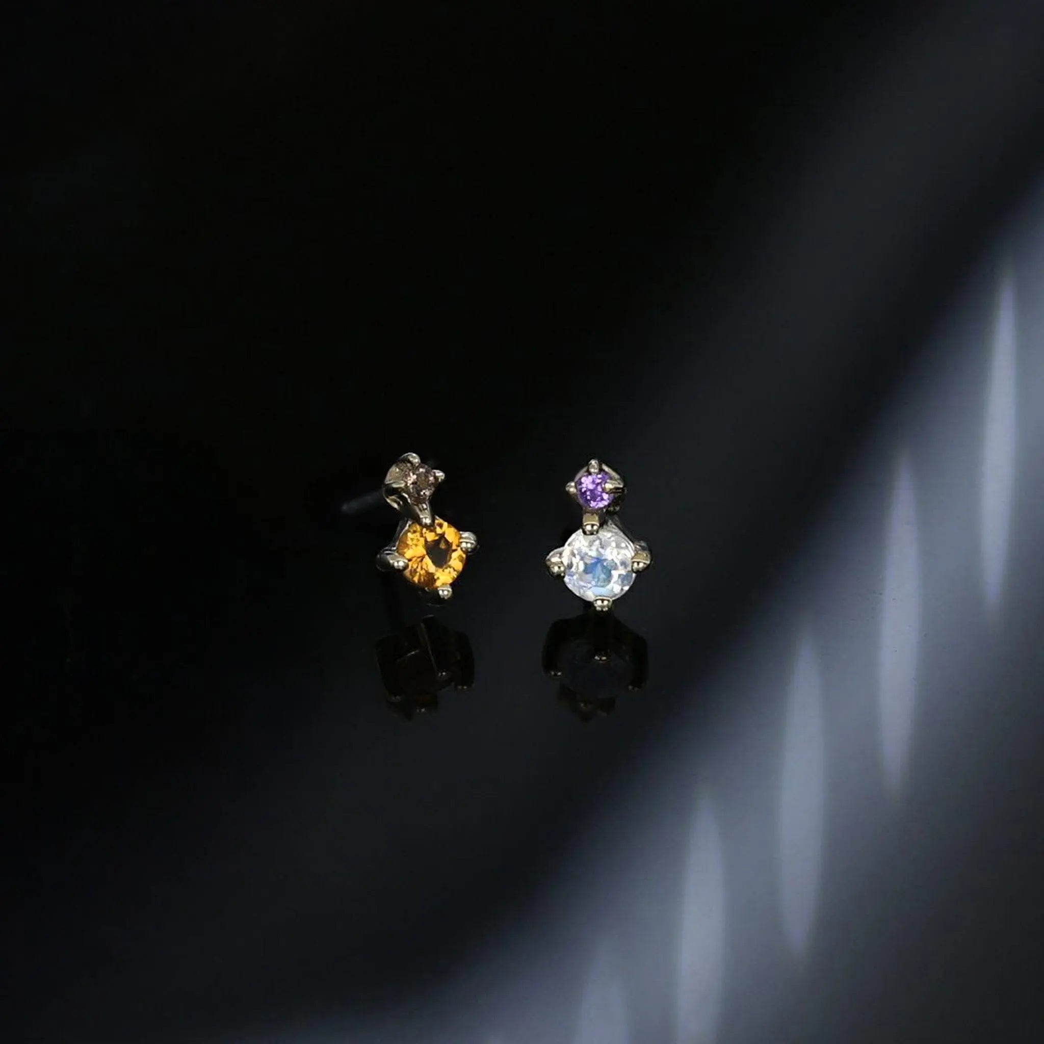 BEATTI Hoops BTE015 • Gemstone Stud BTE015 • Gemstone Stud