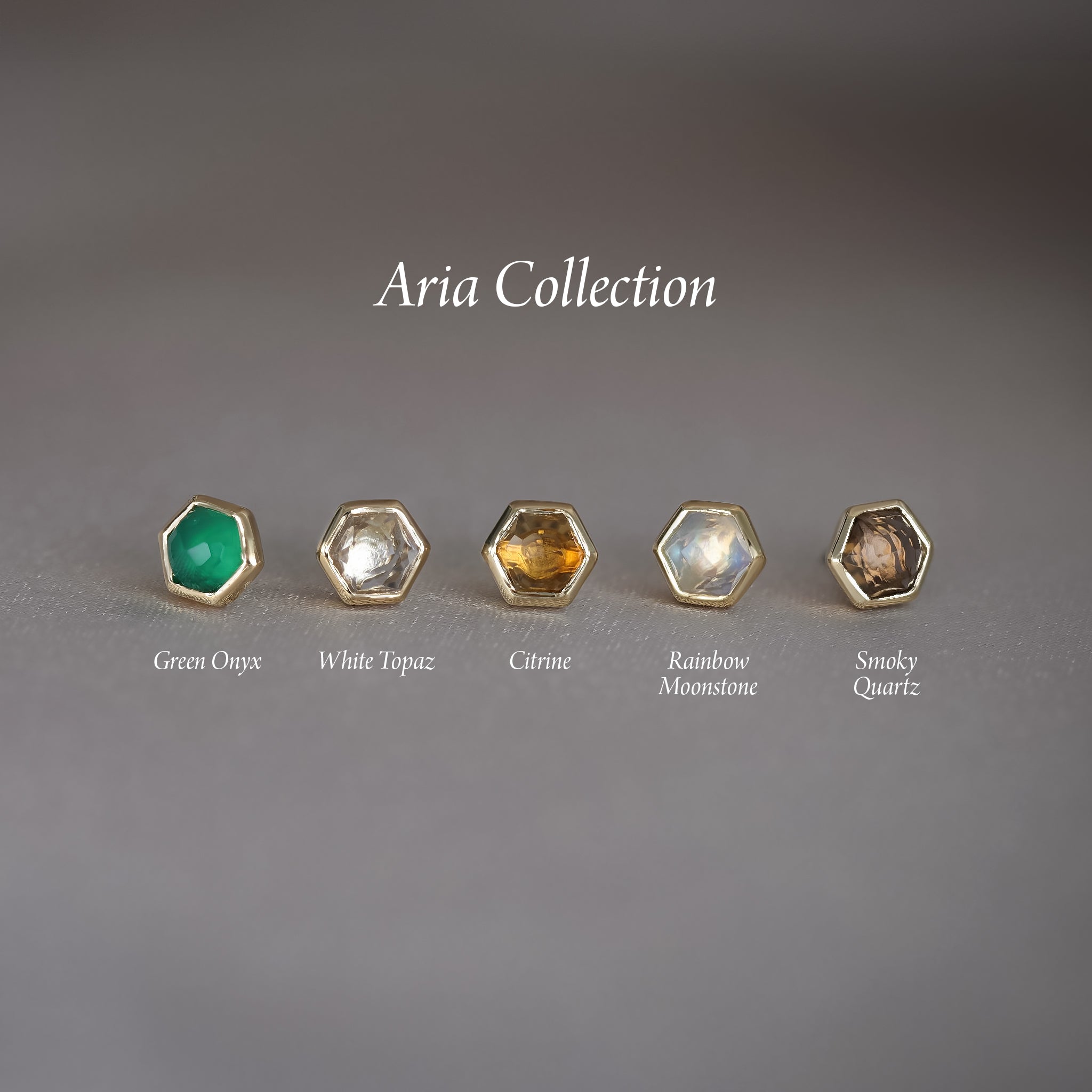 Aria • Natural Gemstone Threadless Ends