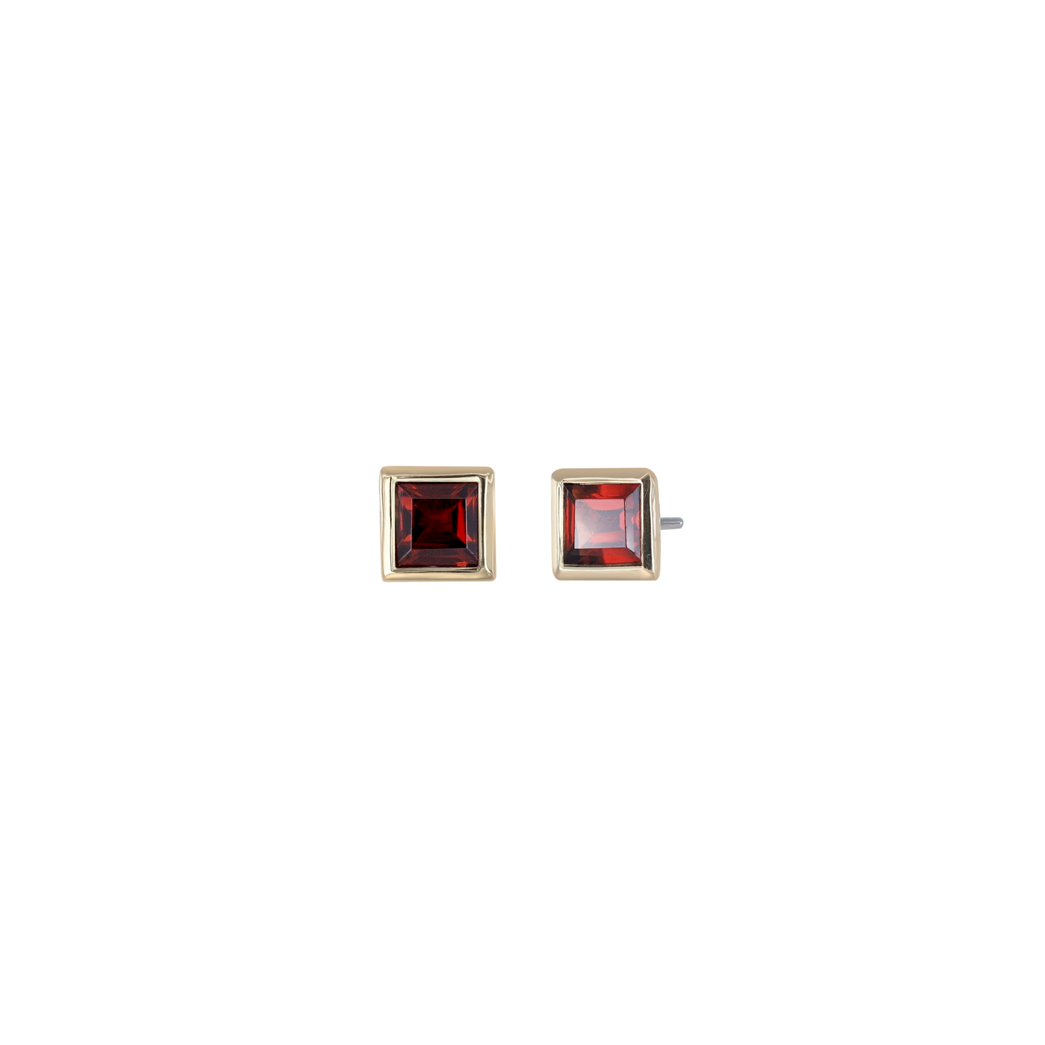 Maya • Natural Gemstone Flat Back Earring