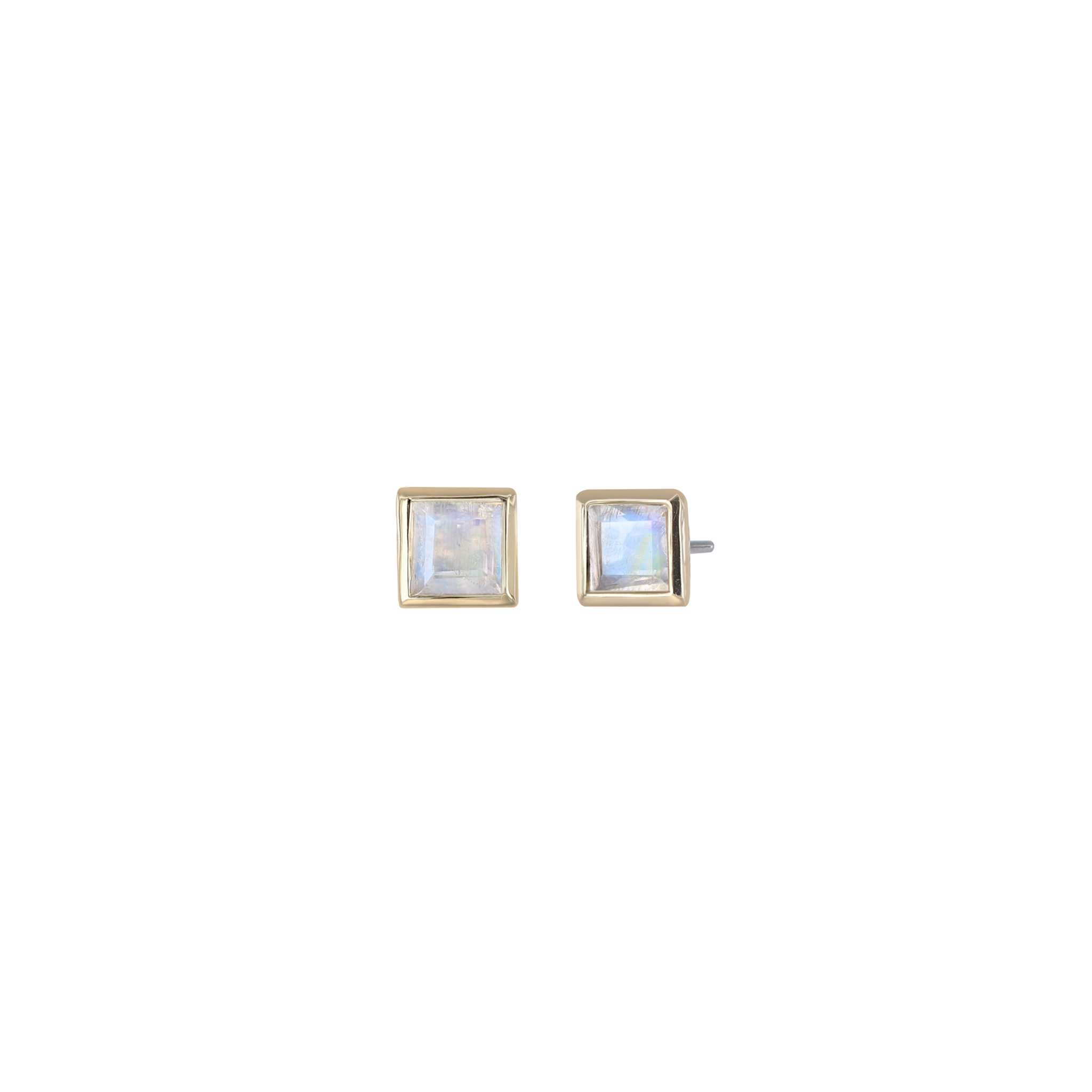 Maya • Natural Gemstone Flat Back Earring