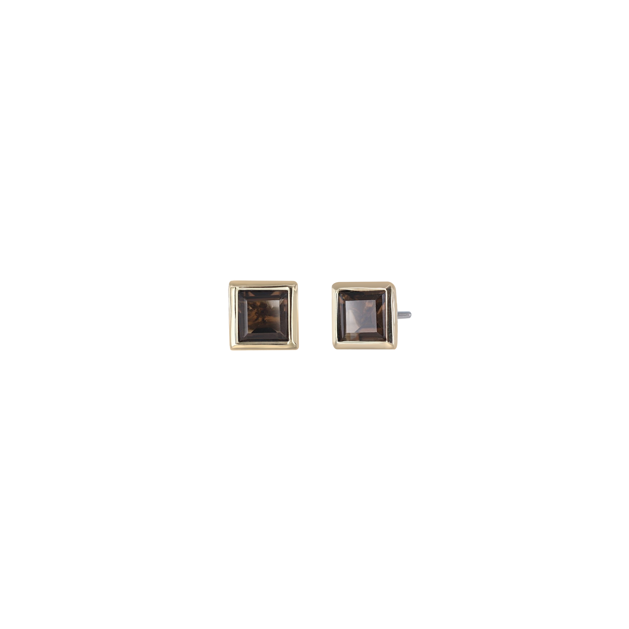 Maya • Natural Gemstone Flat Back Earring