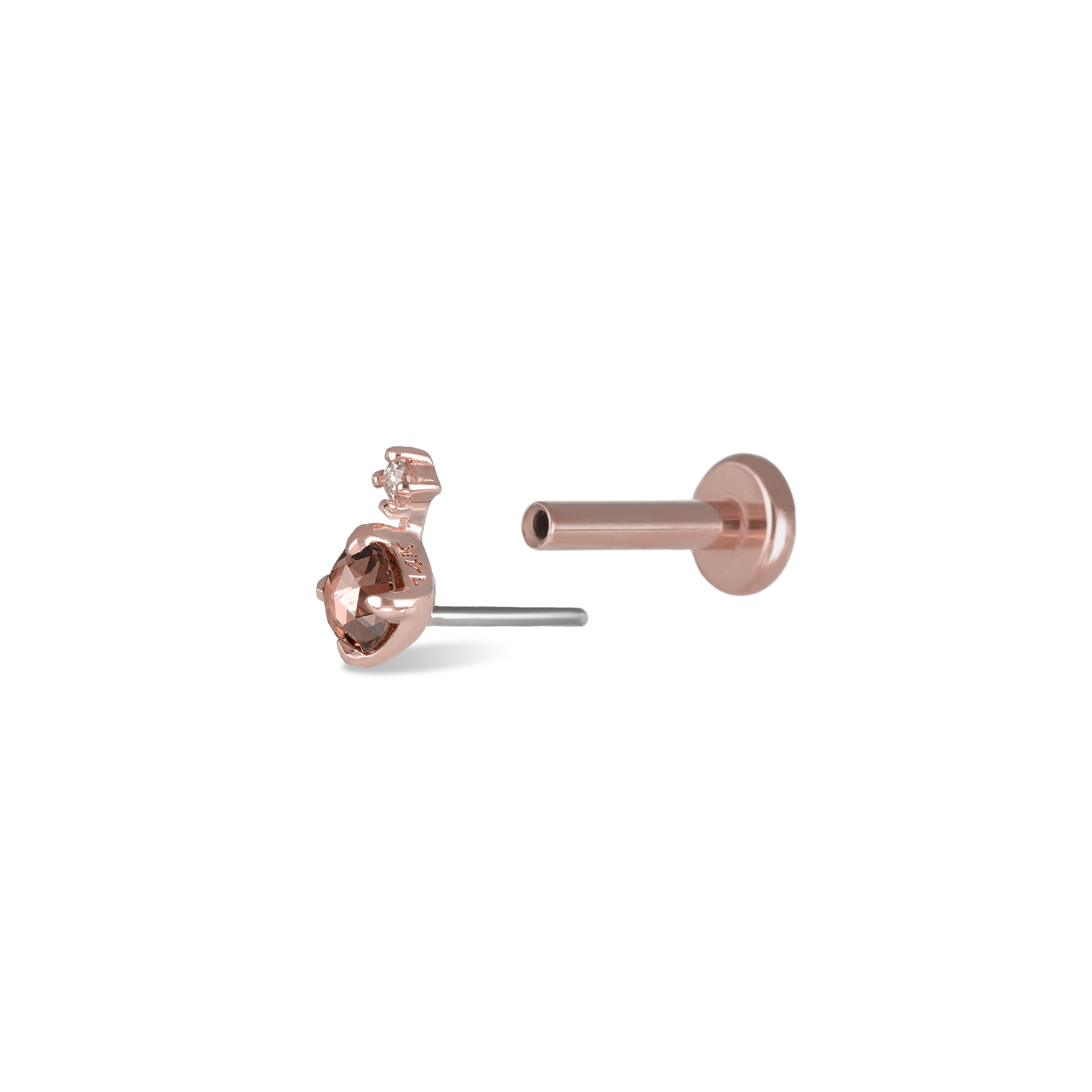 Wren • Natural Rose Cut Diamond Flat Back