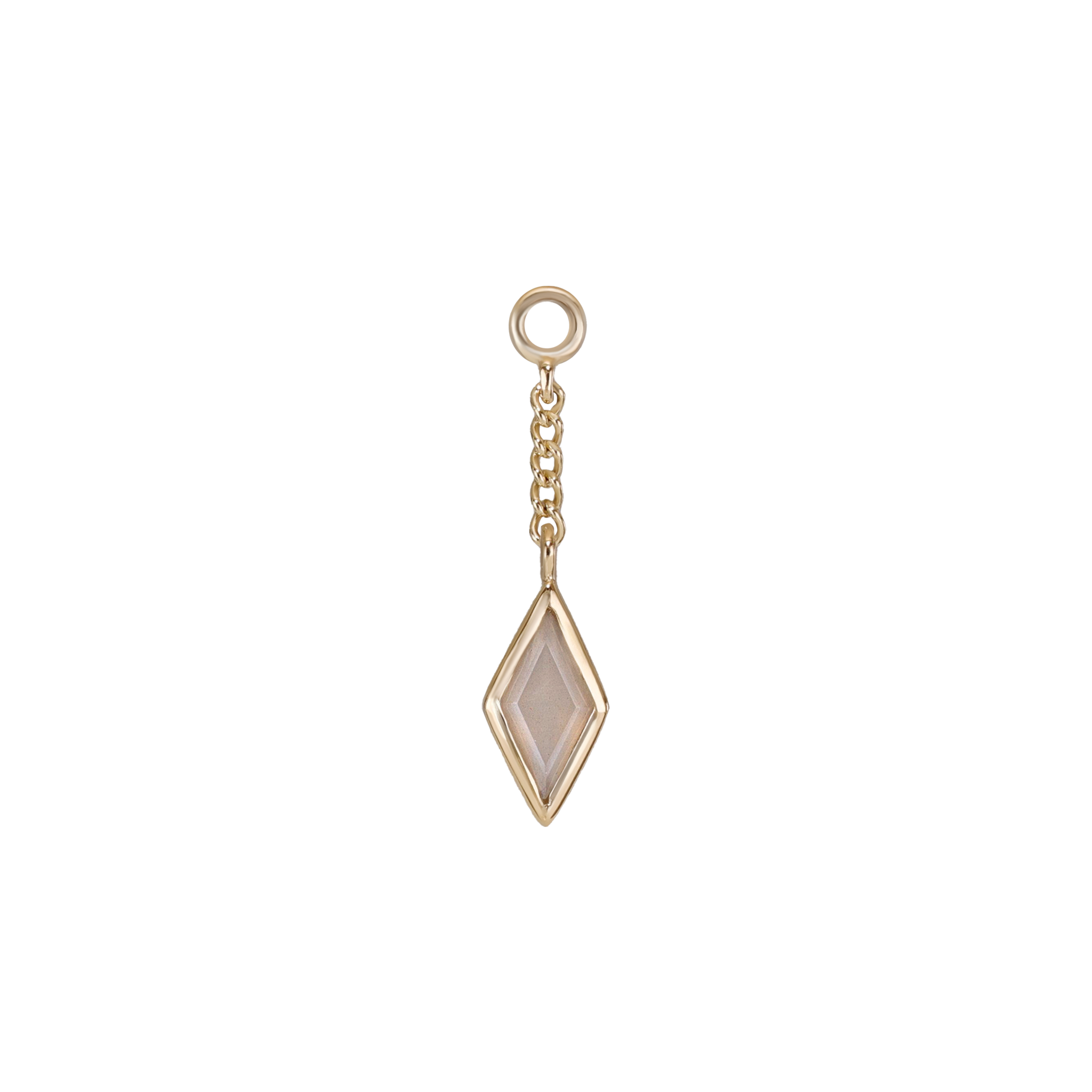 Xena • Rhombus Gemstone Chain Charm