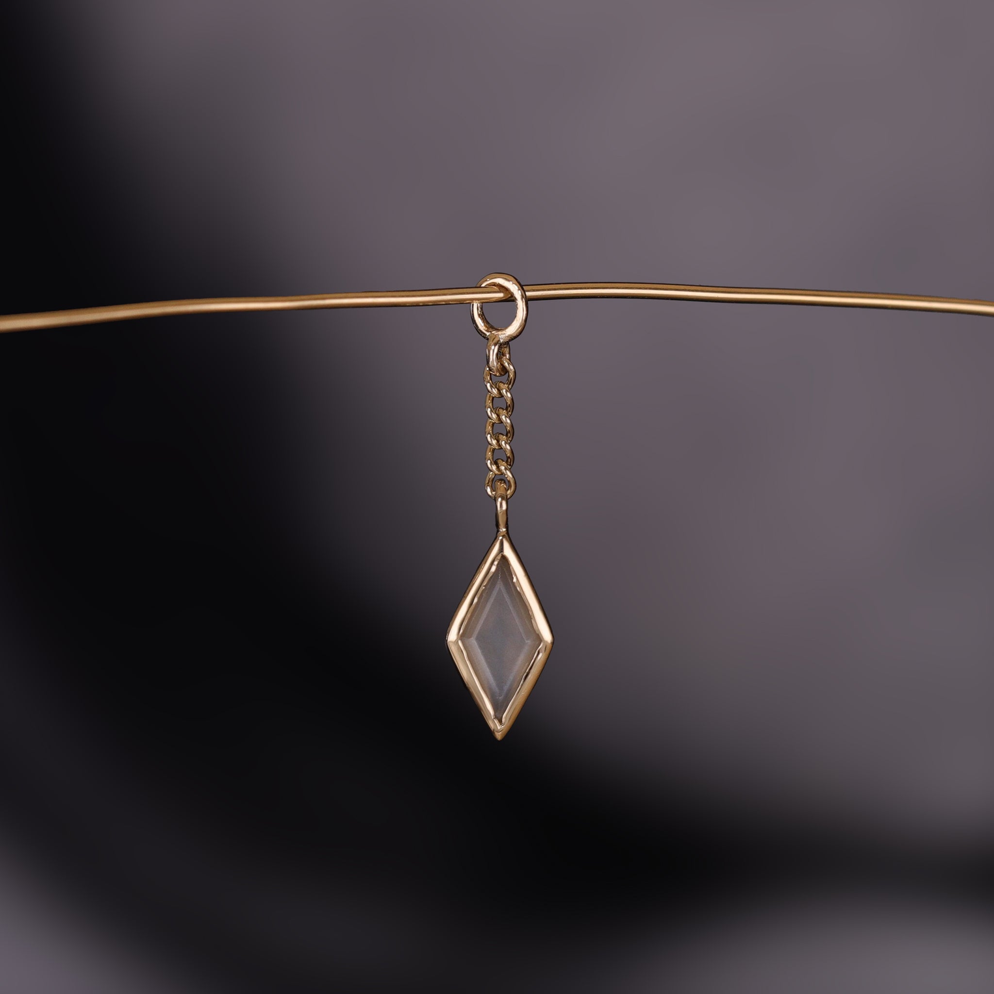 Xena • Rhombus Gemstone Chain Charm