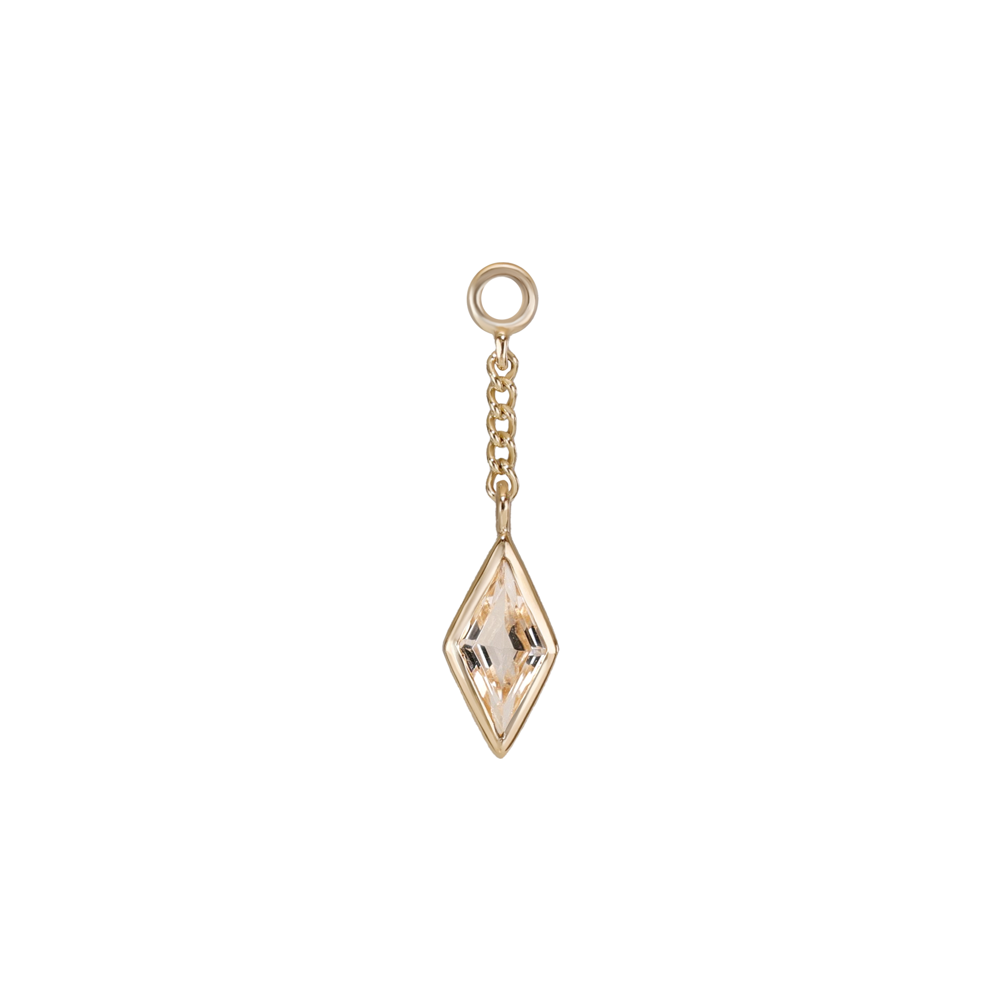 Xena • Rhombus Gemstone Chain Charm