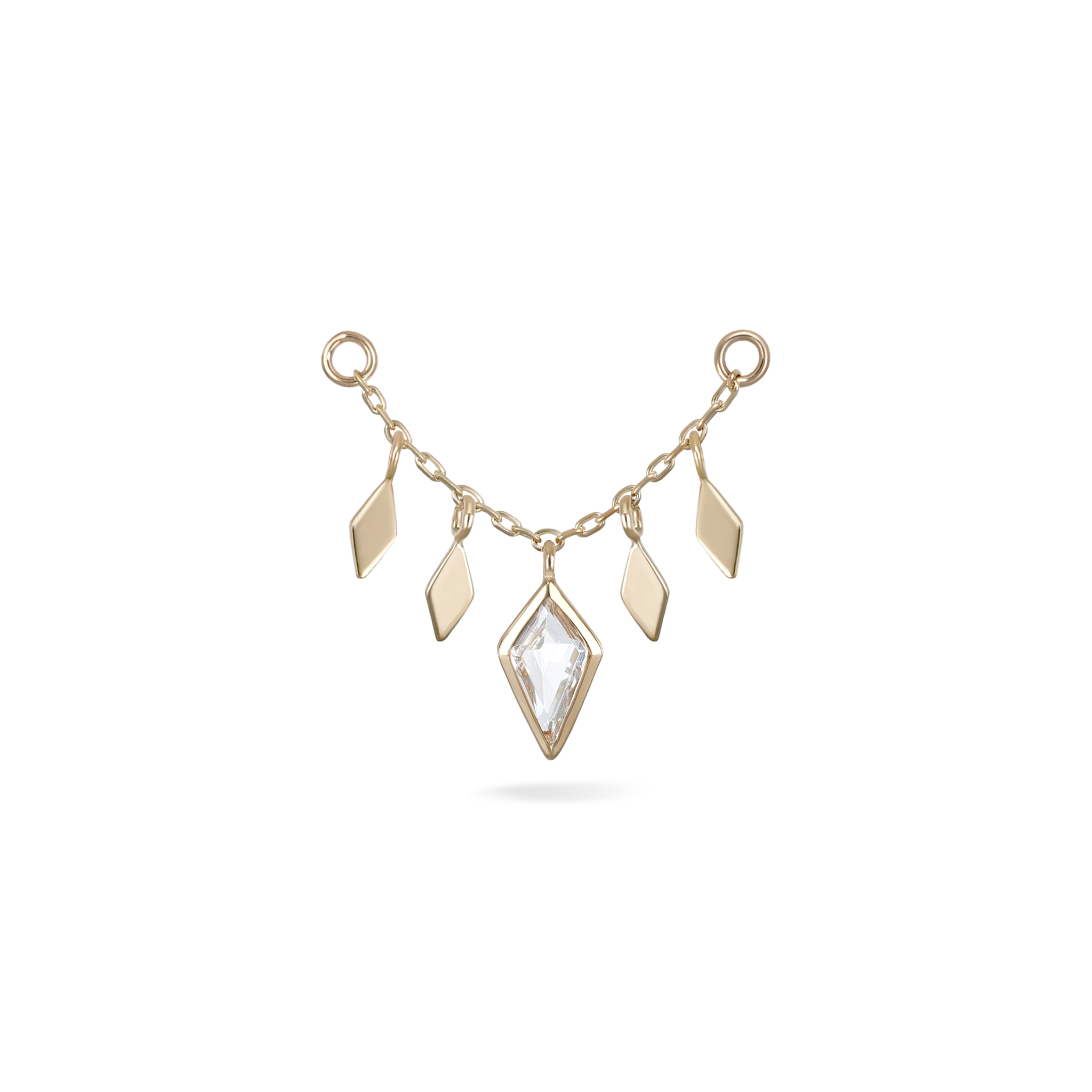 Patra Chain Attachment with White Topaz