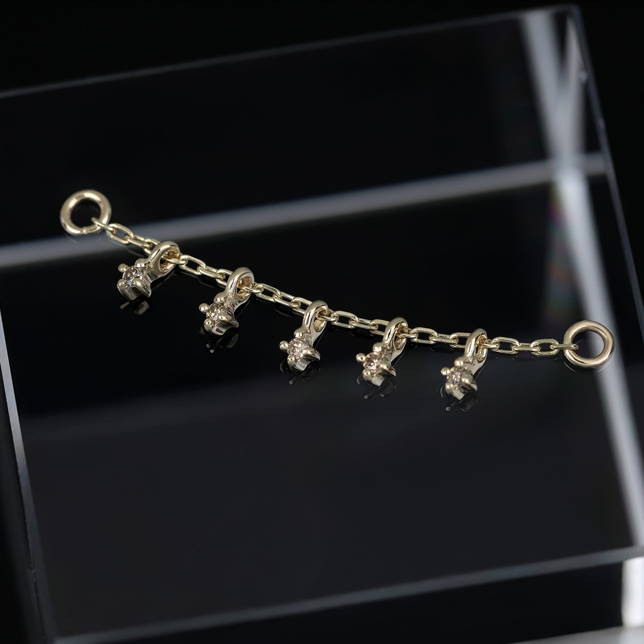 Ember Tiny Diamond Charm Chain