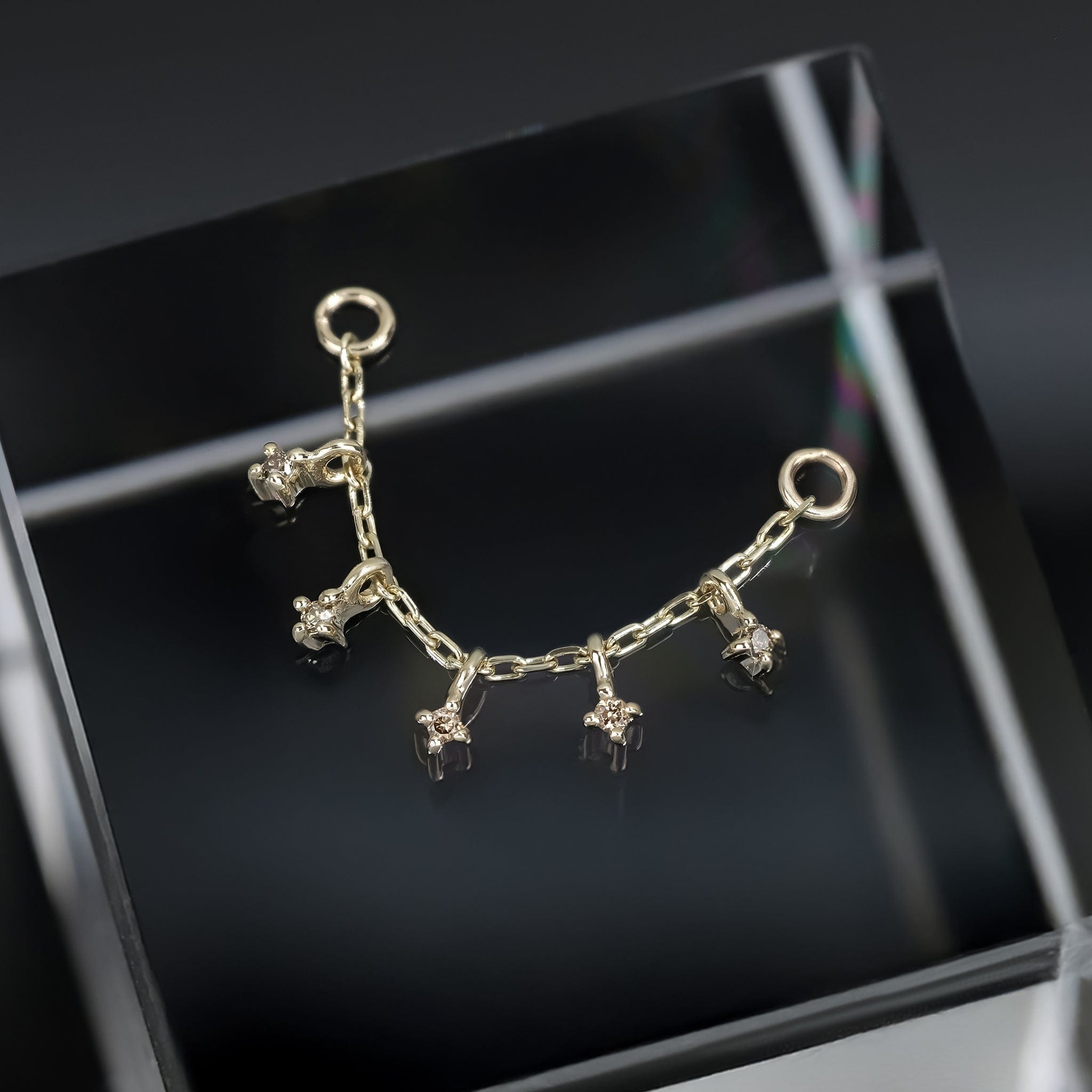 Ember Tiny Diamond Charm Chain