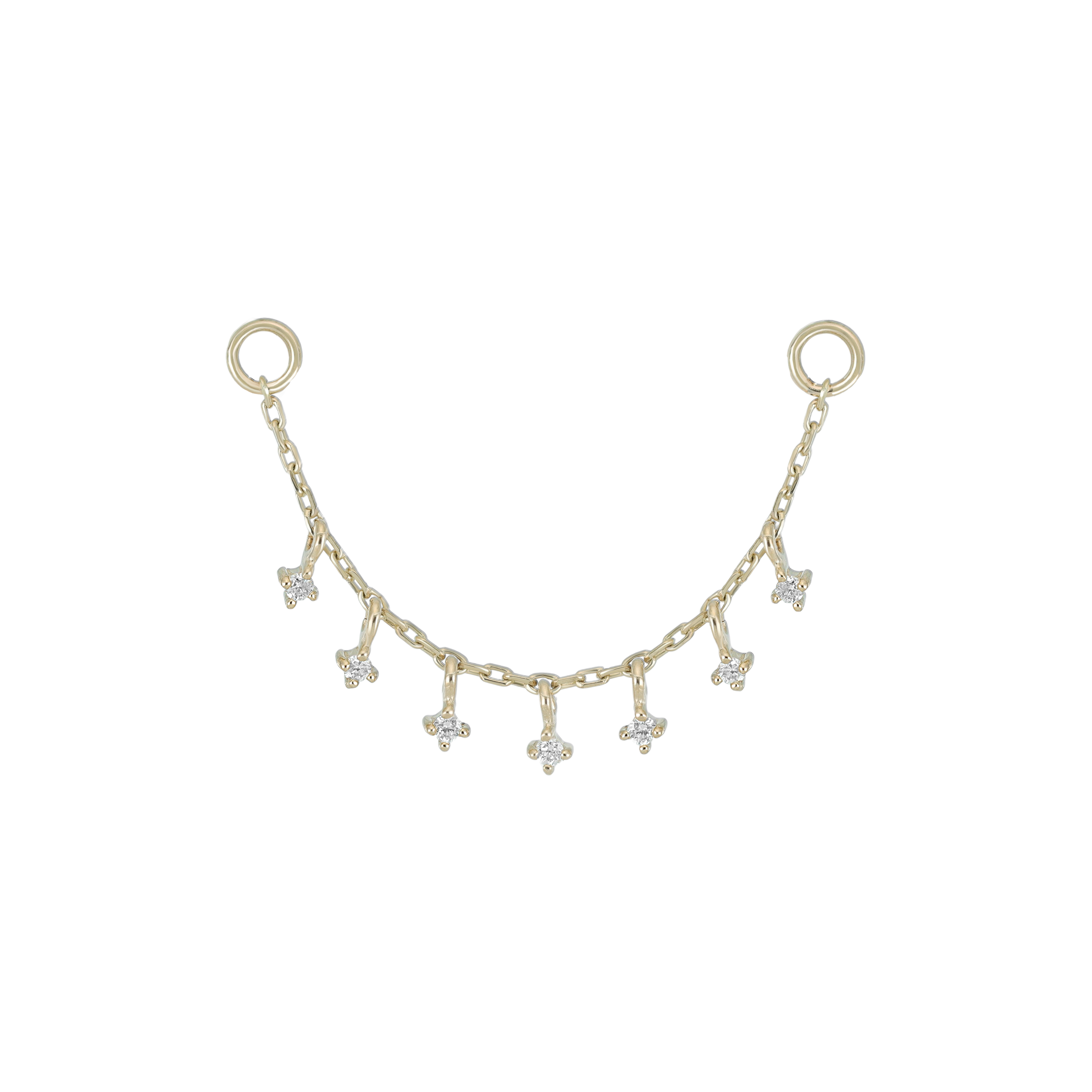 Ember Tiny Diamond Charm Chain 32mm