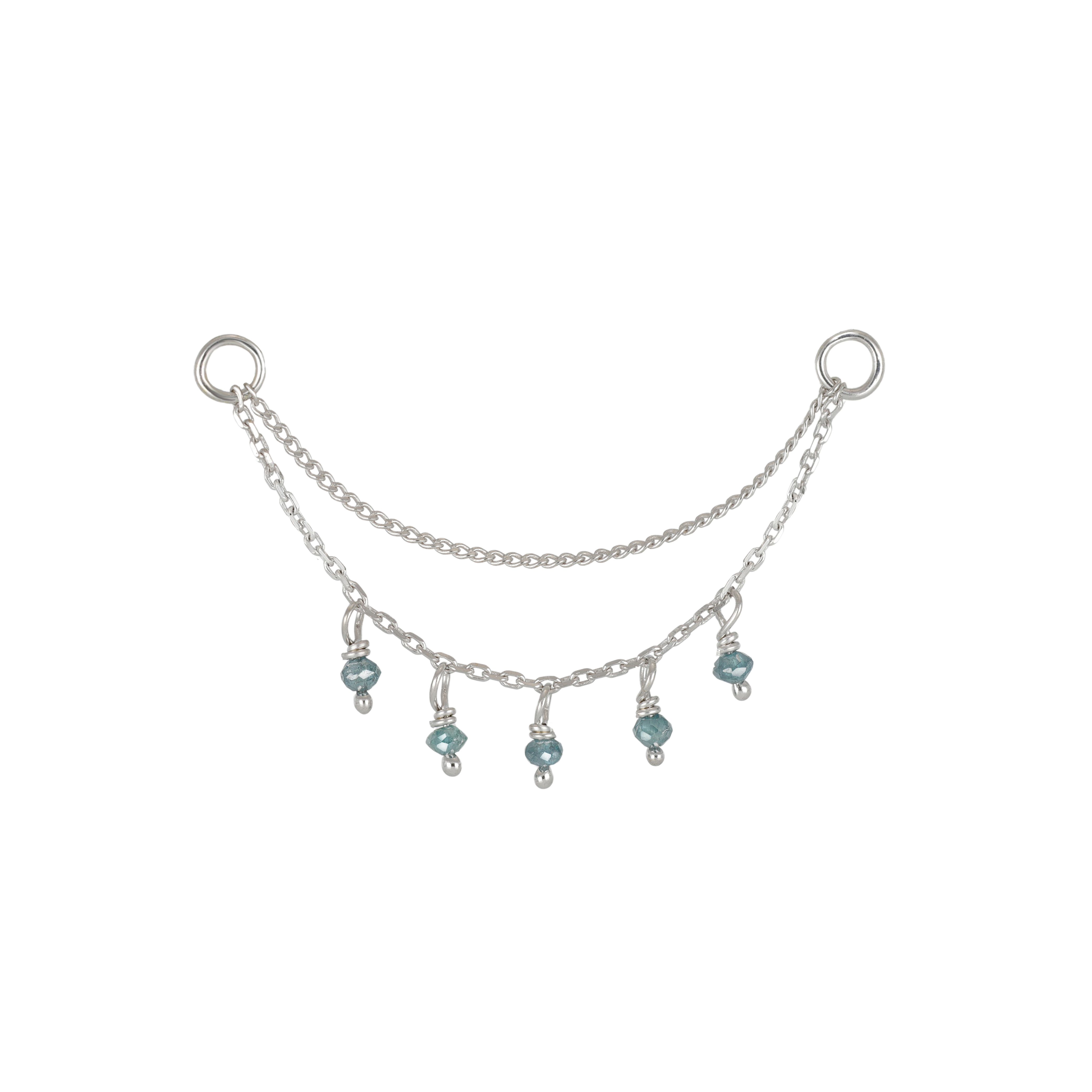 Santal • Natural Diamond Beads Double Drape Chain